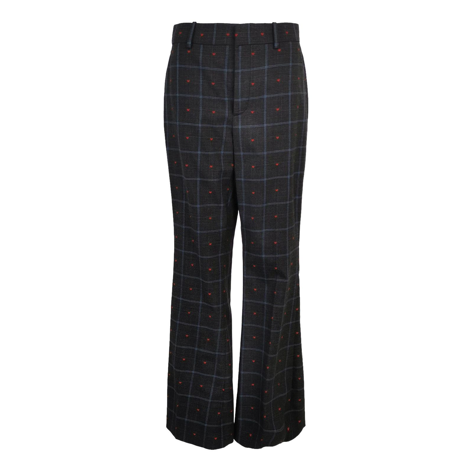 Gucci Gucci Heart Print Check Trousers Size 26 Size US 26 / EU 42 - 1 Thumbnail