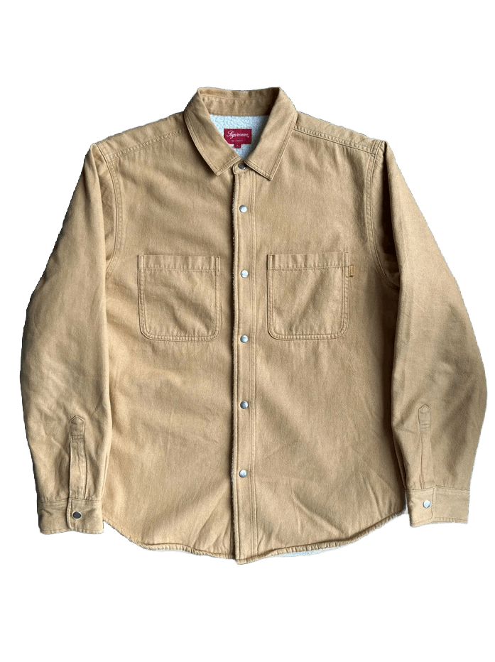 Supreme Supreme Sherpa Lined Denim Shirt FW18 Size US L / EU 52-54 / 3 - 1 Thumbnail