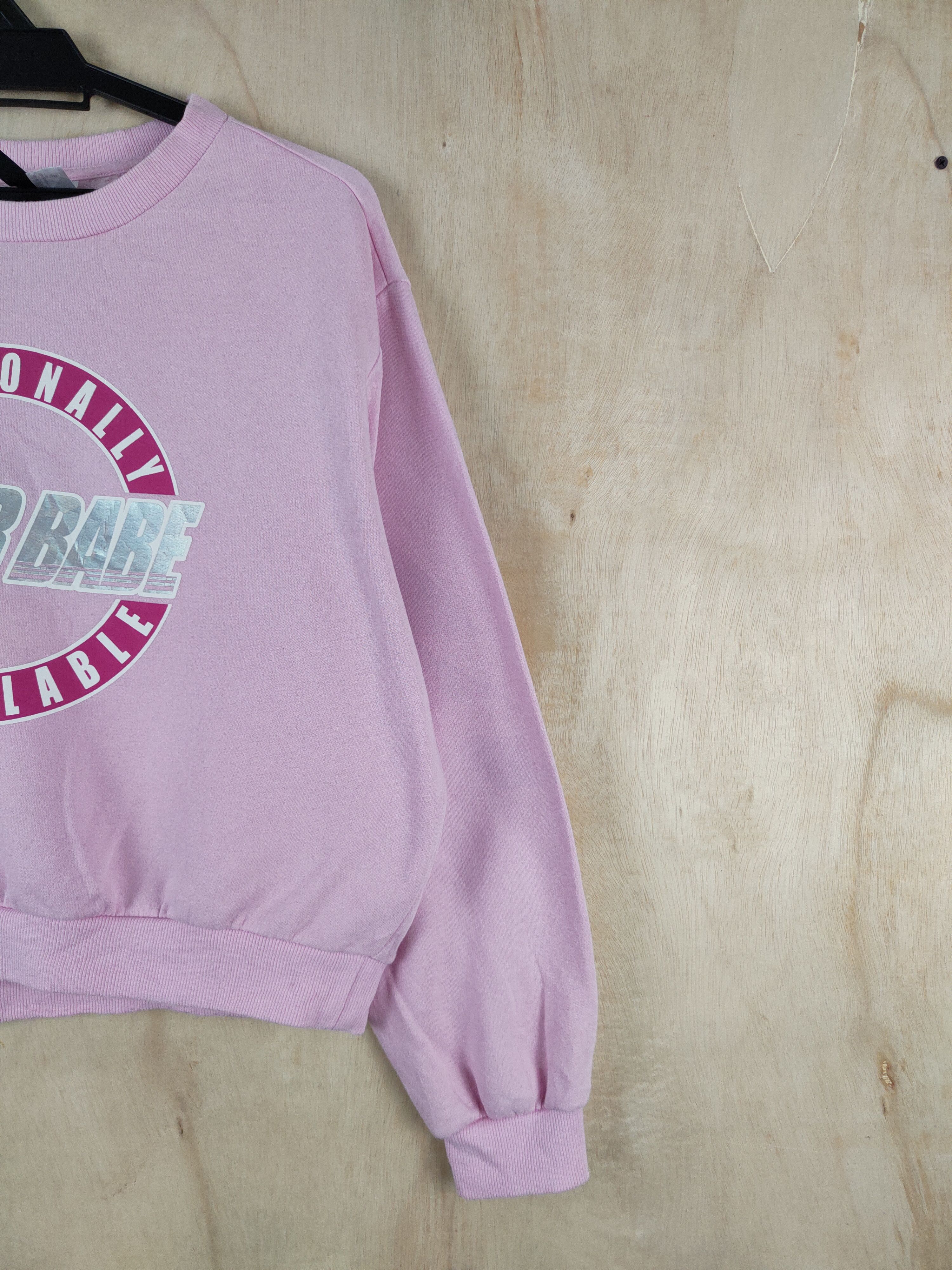 Divided × H&M × Japanese Brand Divided-H&M Pink Sweatshirts #S2556 Size L / US 10 / IT 46 - 5 Thumbnail