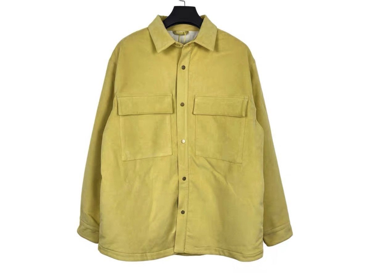 Fear of God Yellow Button-Up Shirt with Chest Pockets Size US L / EU 52-54 / 3 - 1 Thumbnail