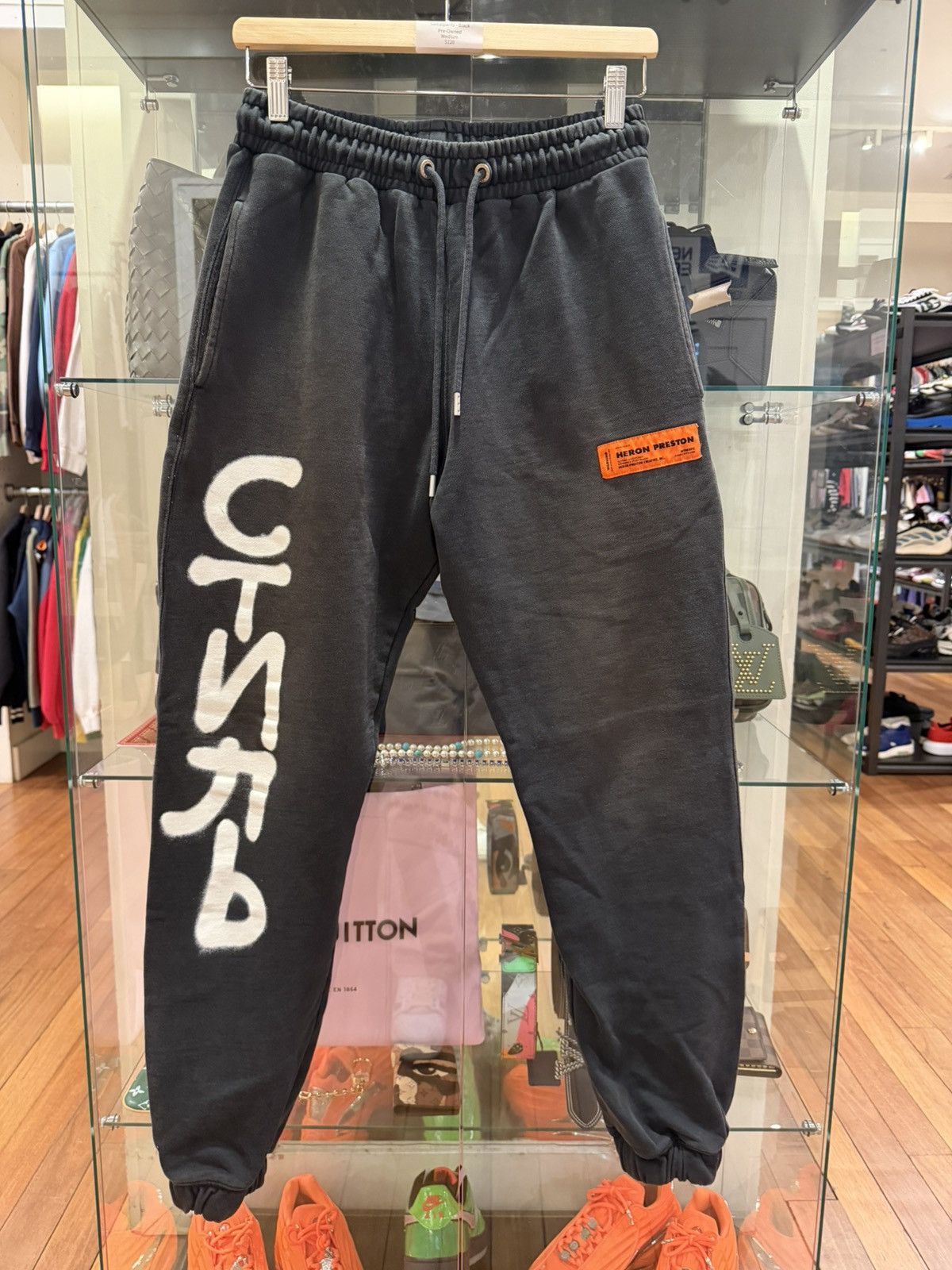 Heron Preston Heron Preston Sweatpants - Black Size US 30 / EU 46 - 1 Thumbnail