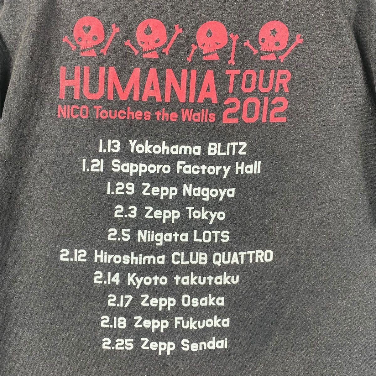 Band Tees × Japanese Brand NICO Touches The Wall Humania Tour 2012 Japanese Band Size US M / EU 48-50 / 2 - 6 Thumbnail