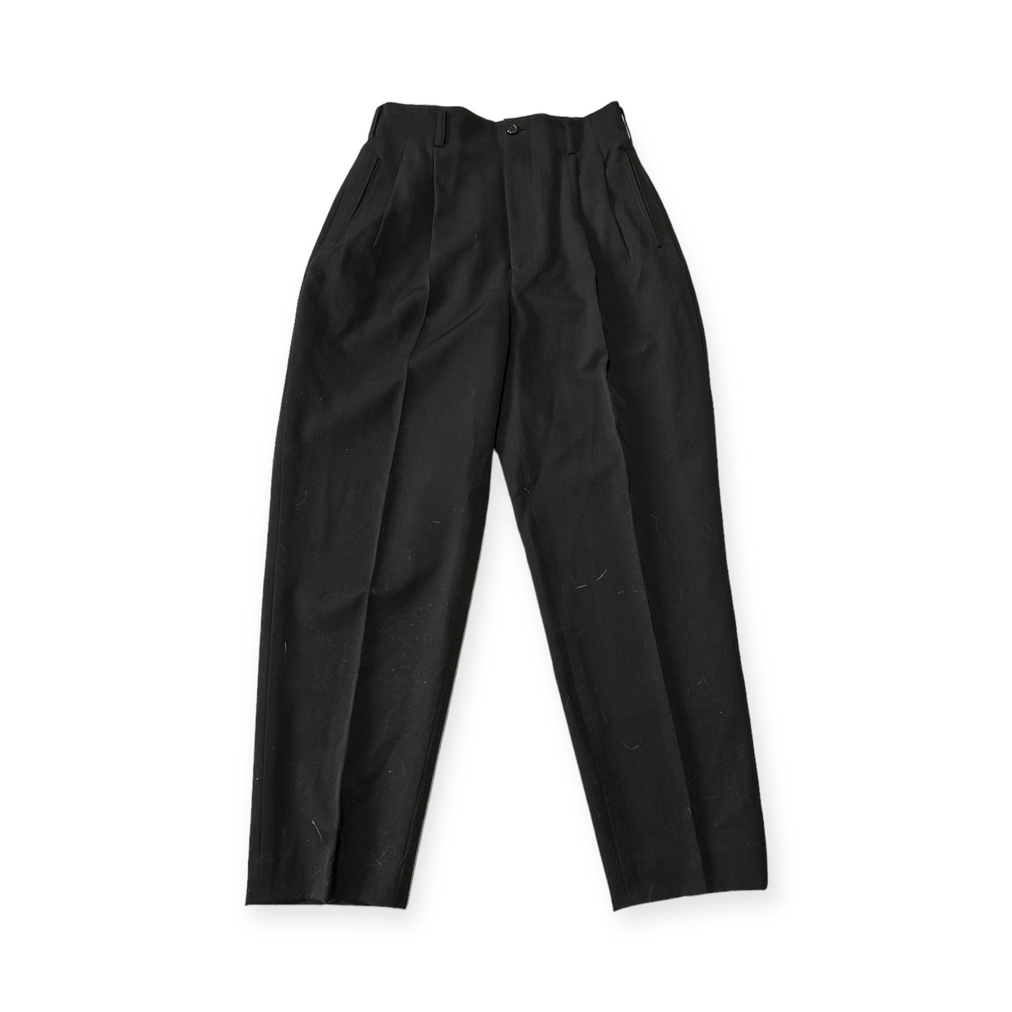 ATSURO TAYAMA × Vintage Vintage Atsuro Tayama Black Wool Trouser Pants, Vintage Size 26" / US 2 / IT 38 - 4 Thumbnail