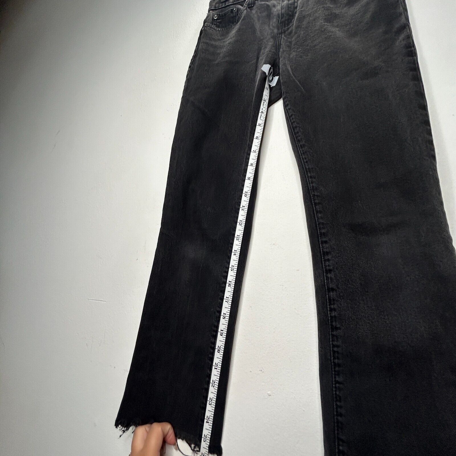 Ralph Lauren Ralph Lauren Washed Black Raw Hem Straight Jeans Size 2 Size 26" / US 2 / IT 38 - 8 Thumbnail