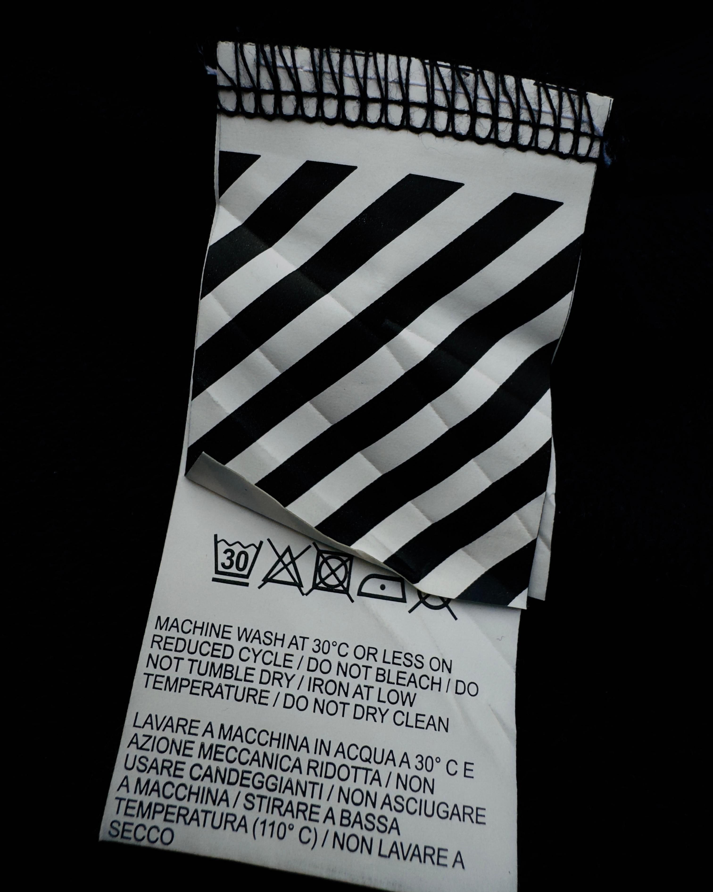 Off-White OFF-WHITE DIAGONAL SPLIT LOGO HOODIE SS19 Size US L / EU 52-54 / 3 - 10 Thumbnail