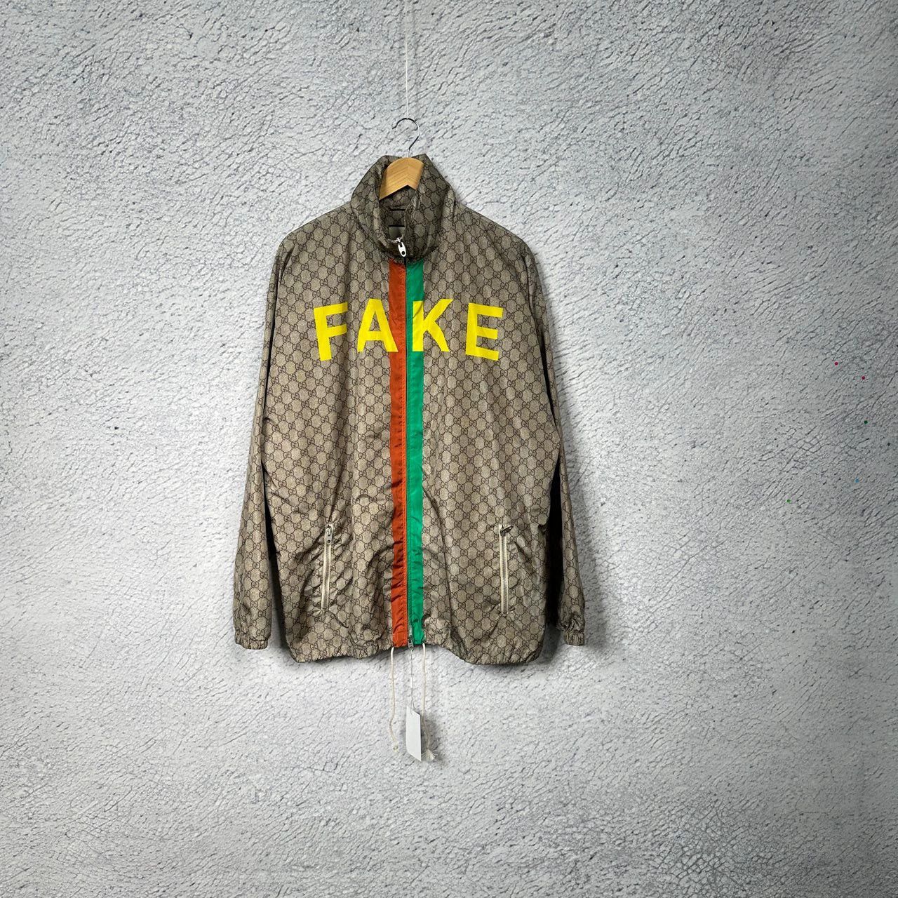 fake gucci jacket with colorful stripes