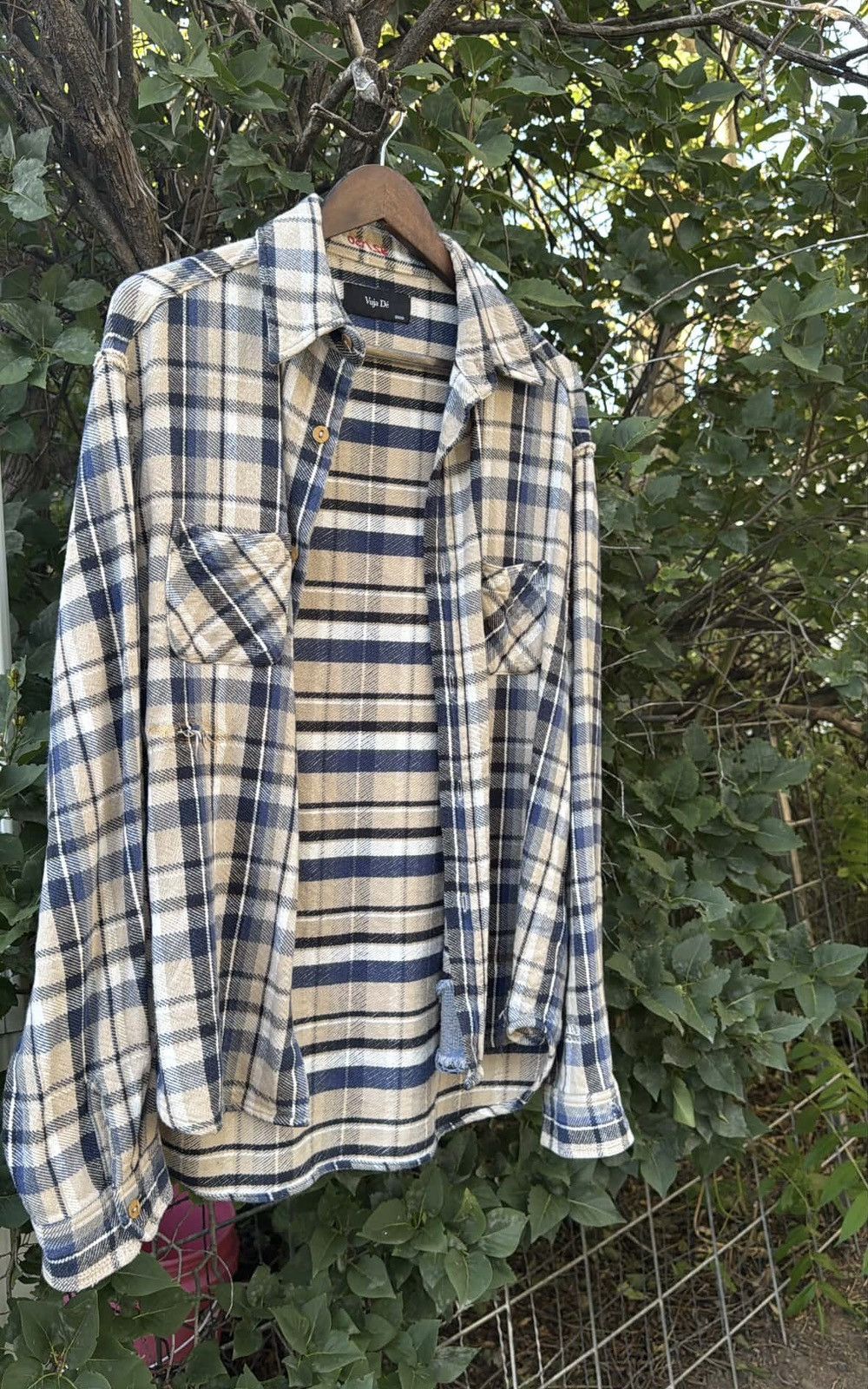 Vuja De Ross Check Flannel in Cashmere & Cotton | Grailed
