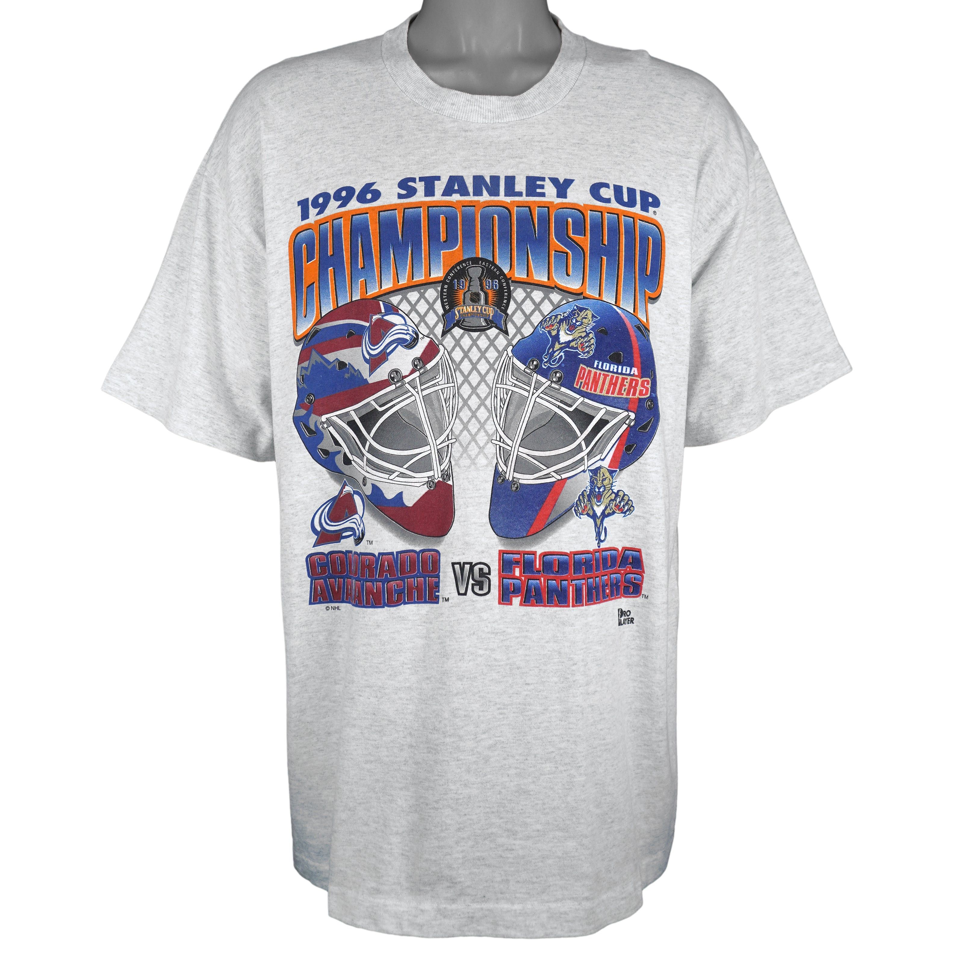 Pro Player NHL - Avalanche VS Panthers Stanley Cup T-Shirt 1996 Size US XL / EU 56 / 4 - 1 Thumbnail