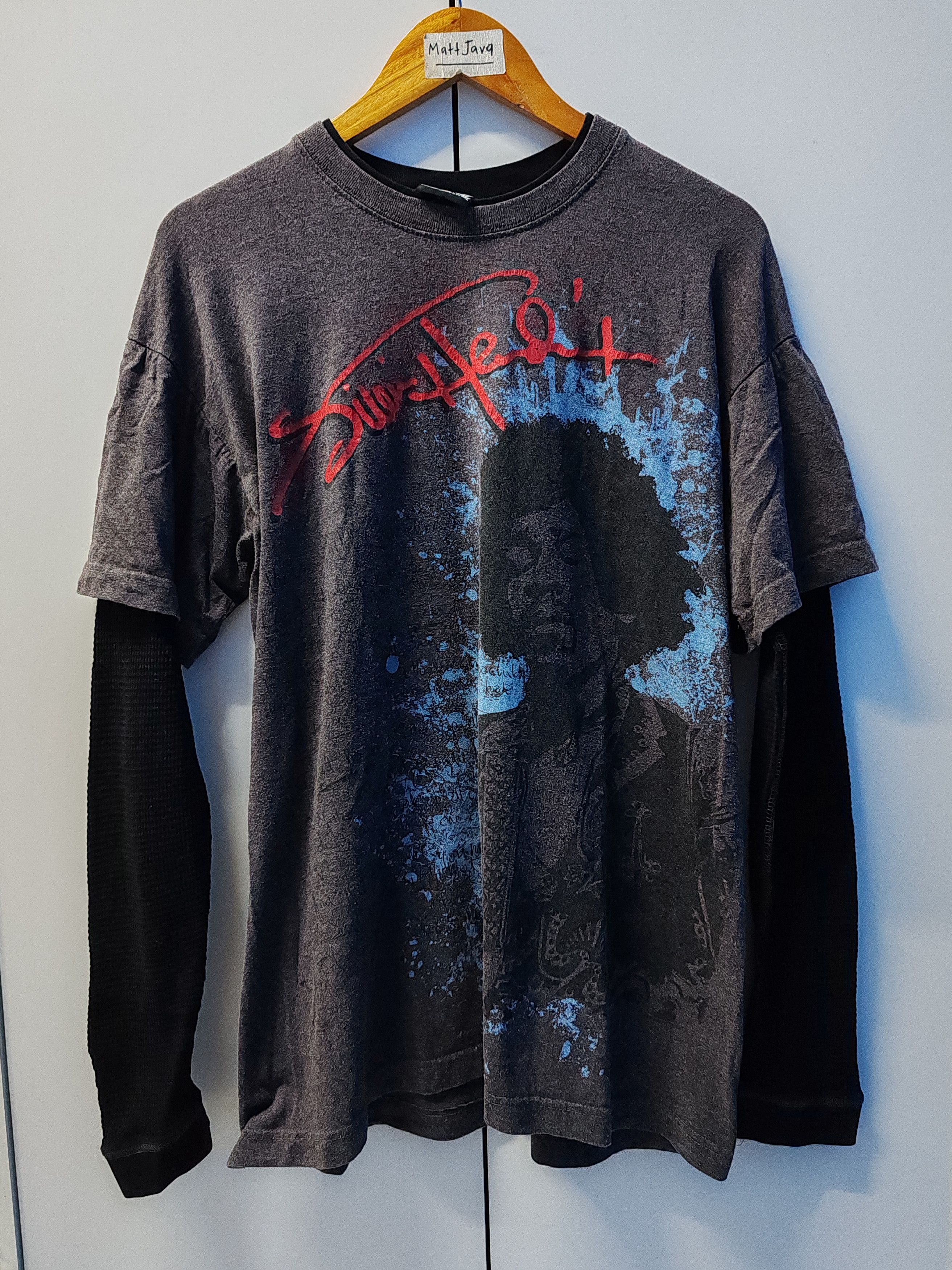 Band Tees Vintage Jimi Hendrix Long Sleeve Big Print Kurt Cobain Size US L / EU 52-54 / 3 - 2 Thumbnail