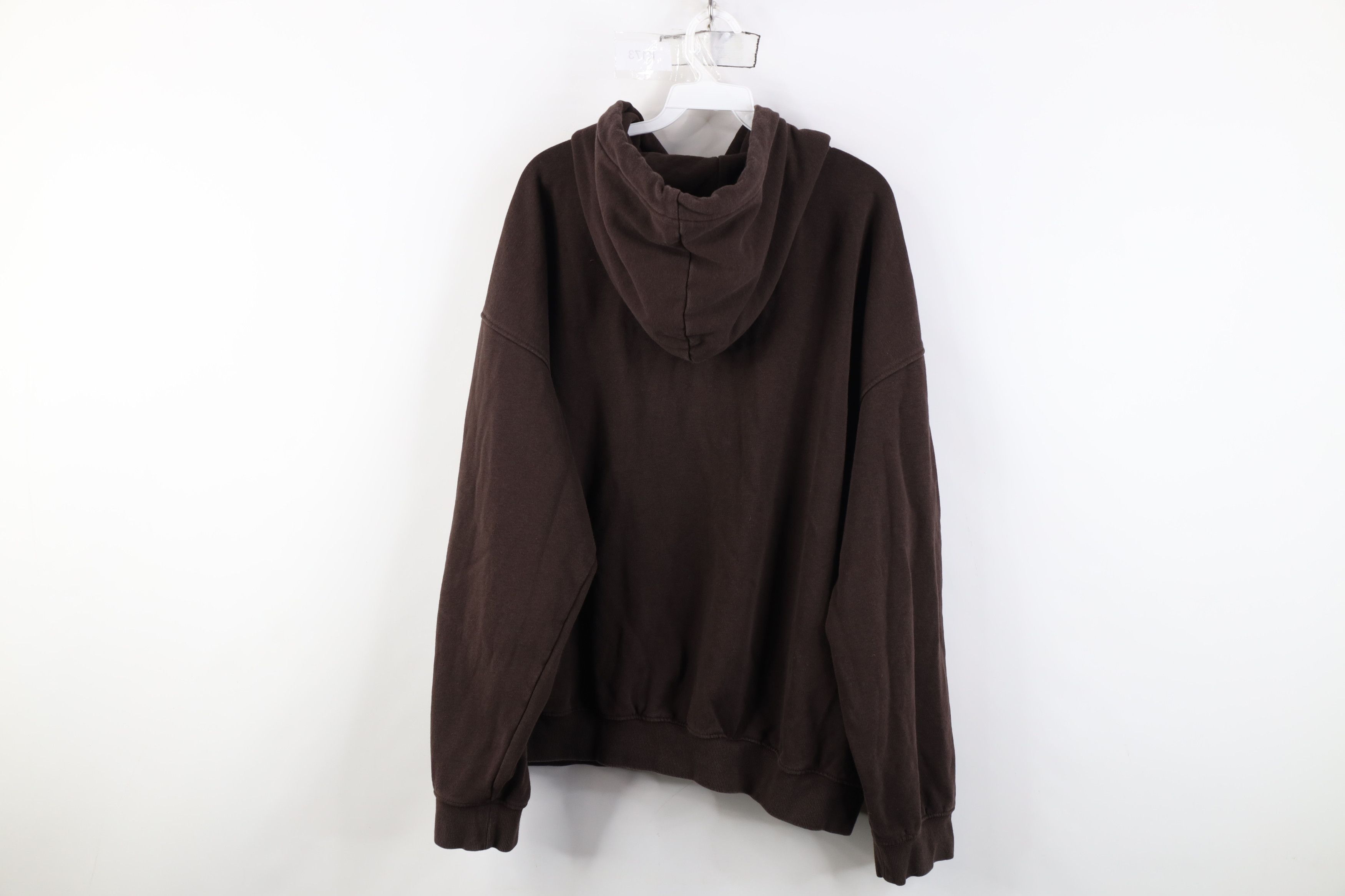 Vintage Vintage 90s Y2K Streetwear Hoodie Sweatshirt Chocolate Brown Size US XXL / EU 58 / 5 - 10 Thumbnail