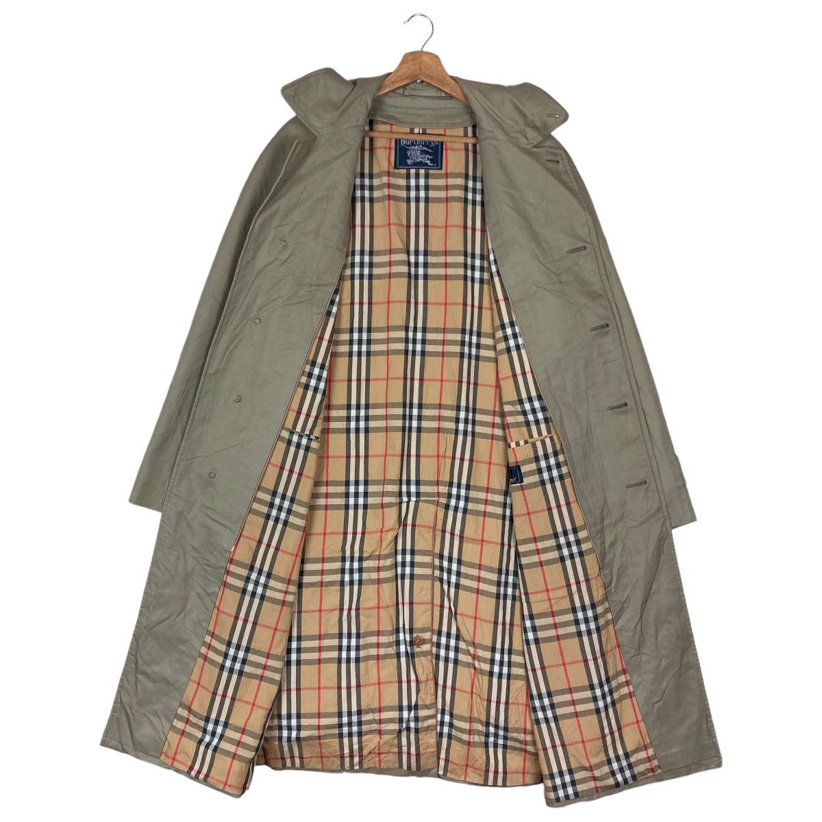 Burberry Burberrys Plaid Pattern Inside Trench Coat Jacket Size US M / EU 48-50 / 2 - 5 Thumbnail