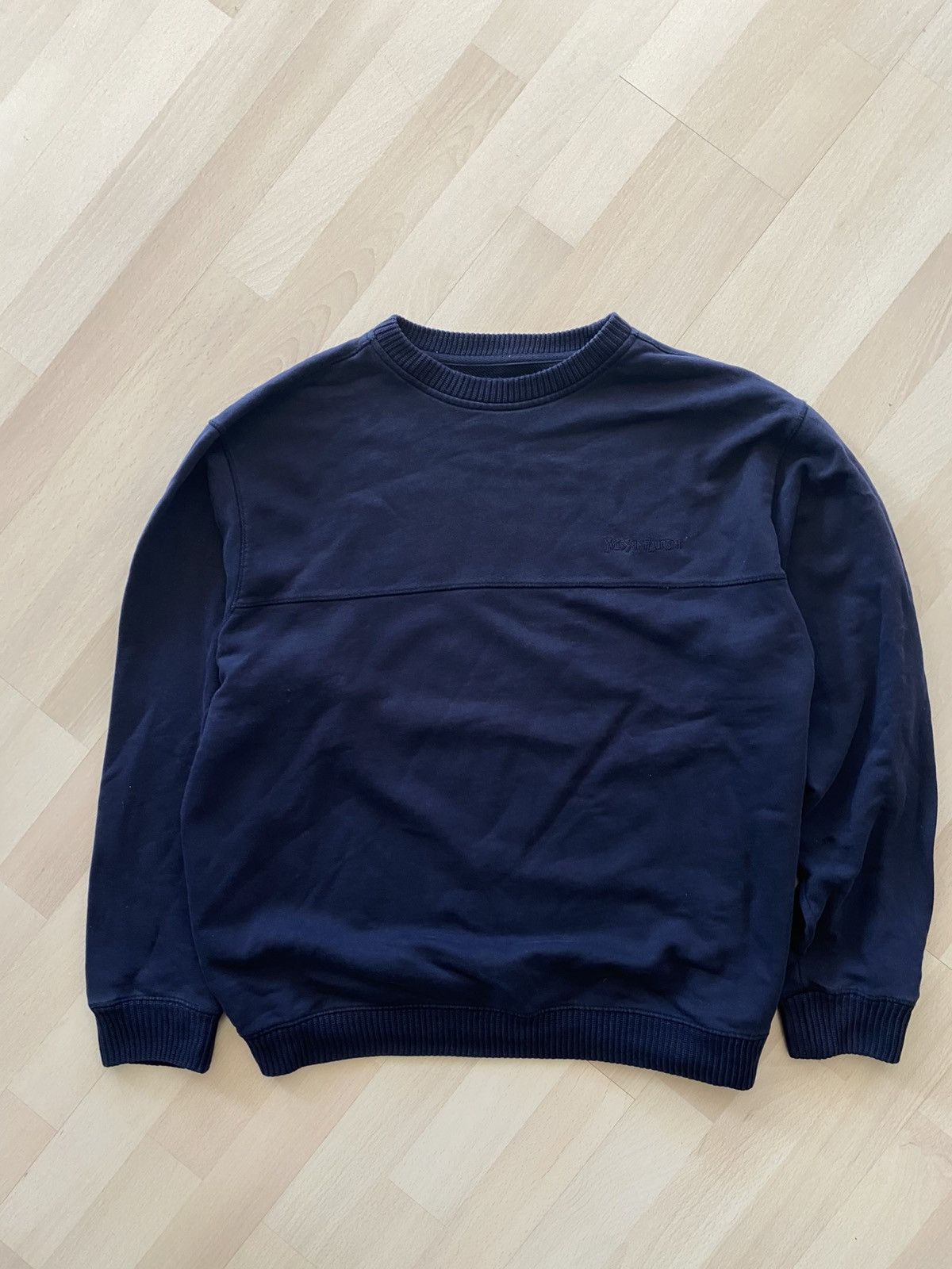 Yves Saint Laurent Vintage Yves Saint Lauren YSL Small Logo Sweatshirt Size US L / EU 52-54 / 3 - 1 Thumbnail