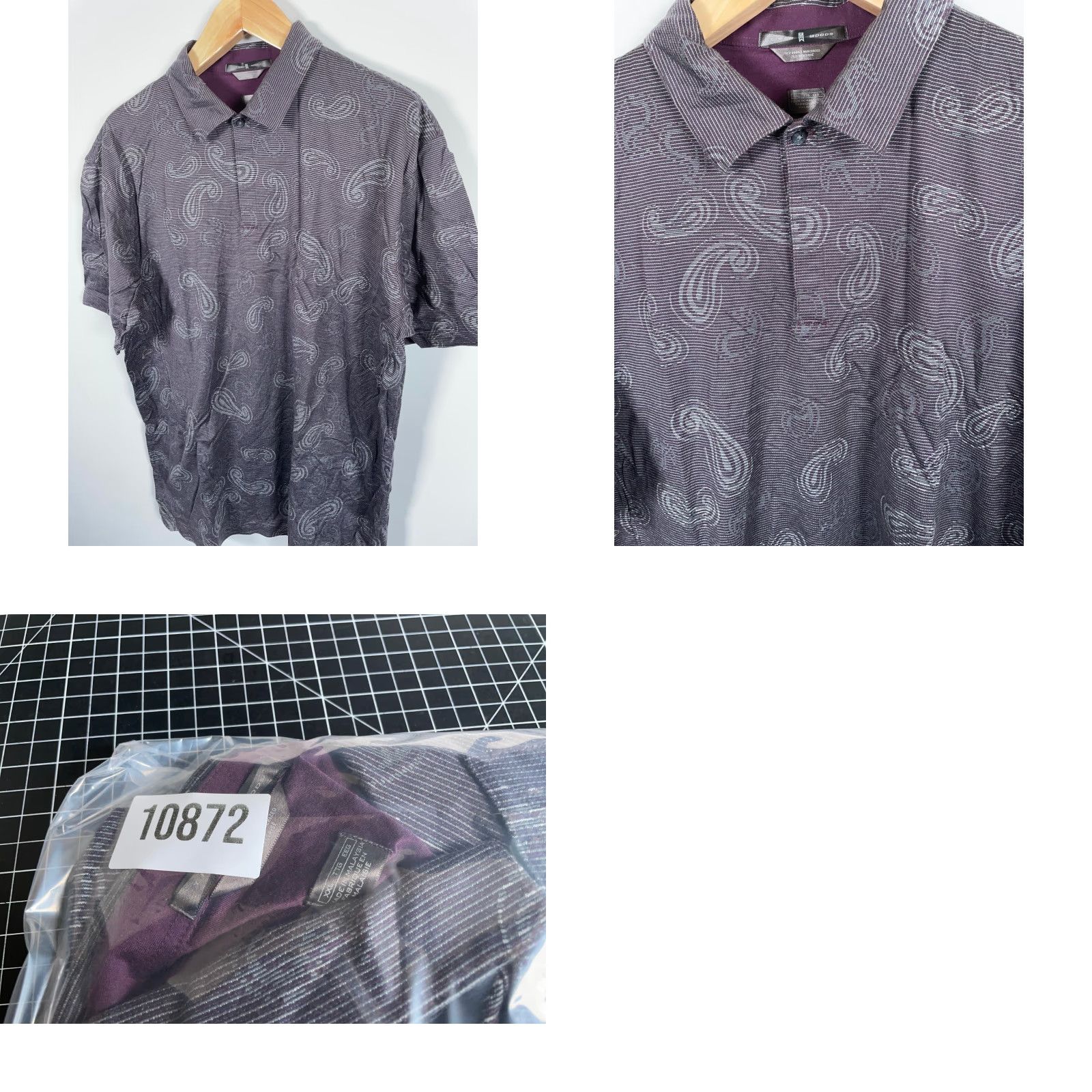 Nike Nike Tiger Woods Polo Shirt Men's 2XL Dark Red Paisley Mercerized Cotton Shirt Size US XXL / EU 58 / 5 - 8 Thumbnail