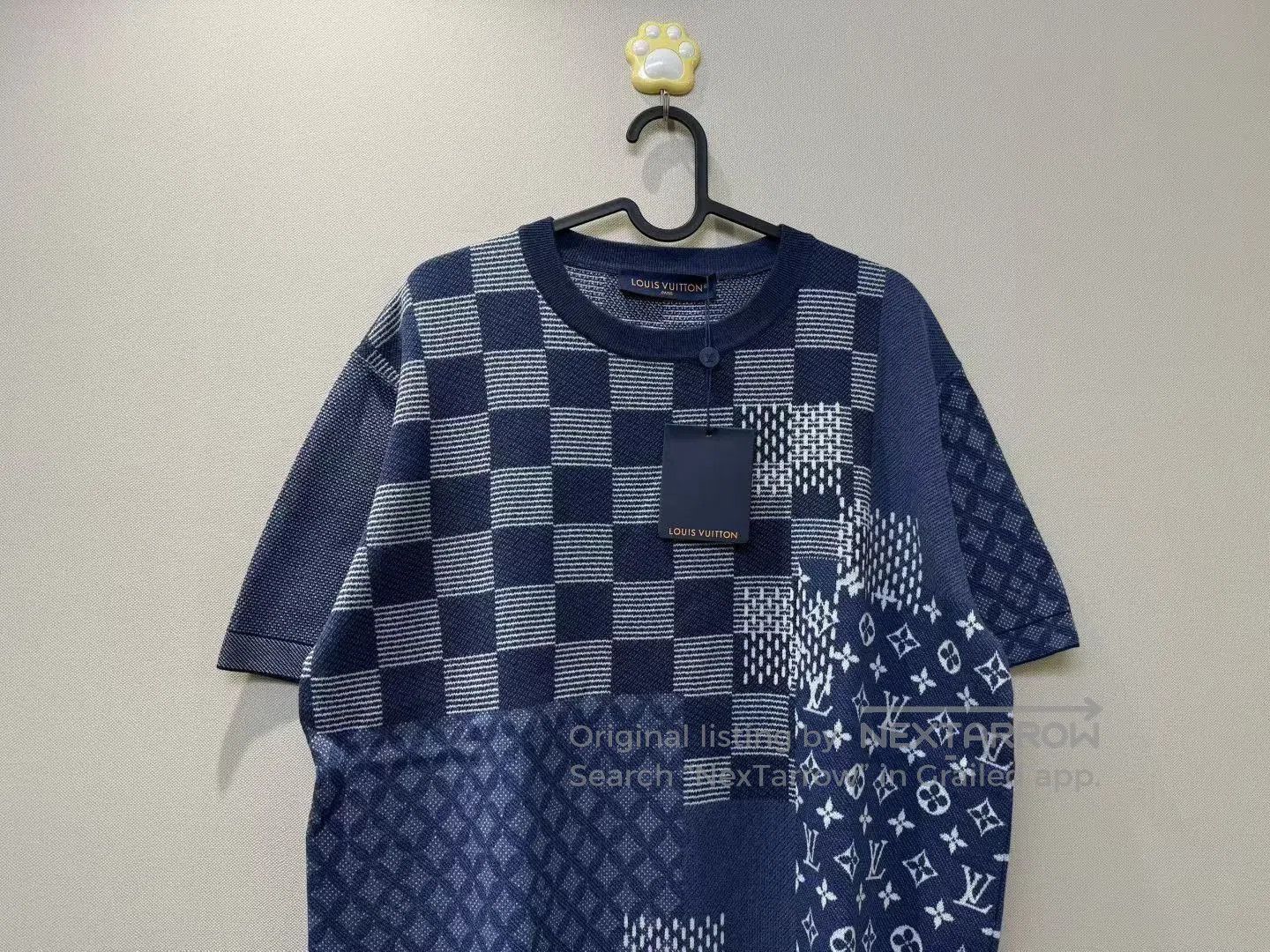Louis Vuitton LV x NIGO Checkerboard Logo Knit T-shirt. Size US L / EU 52-54 / 3 - 2 Thumbnail