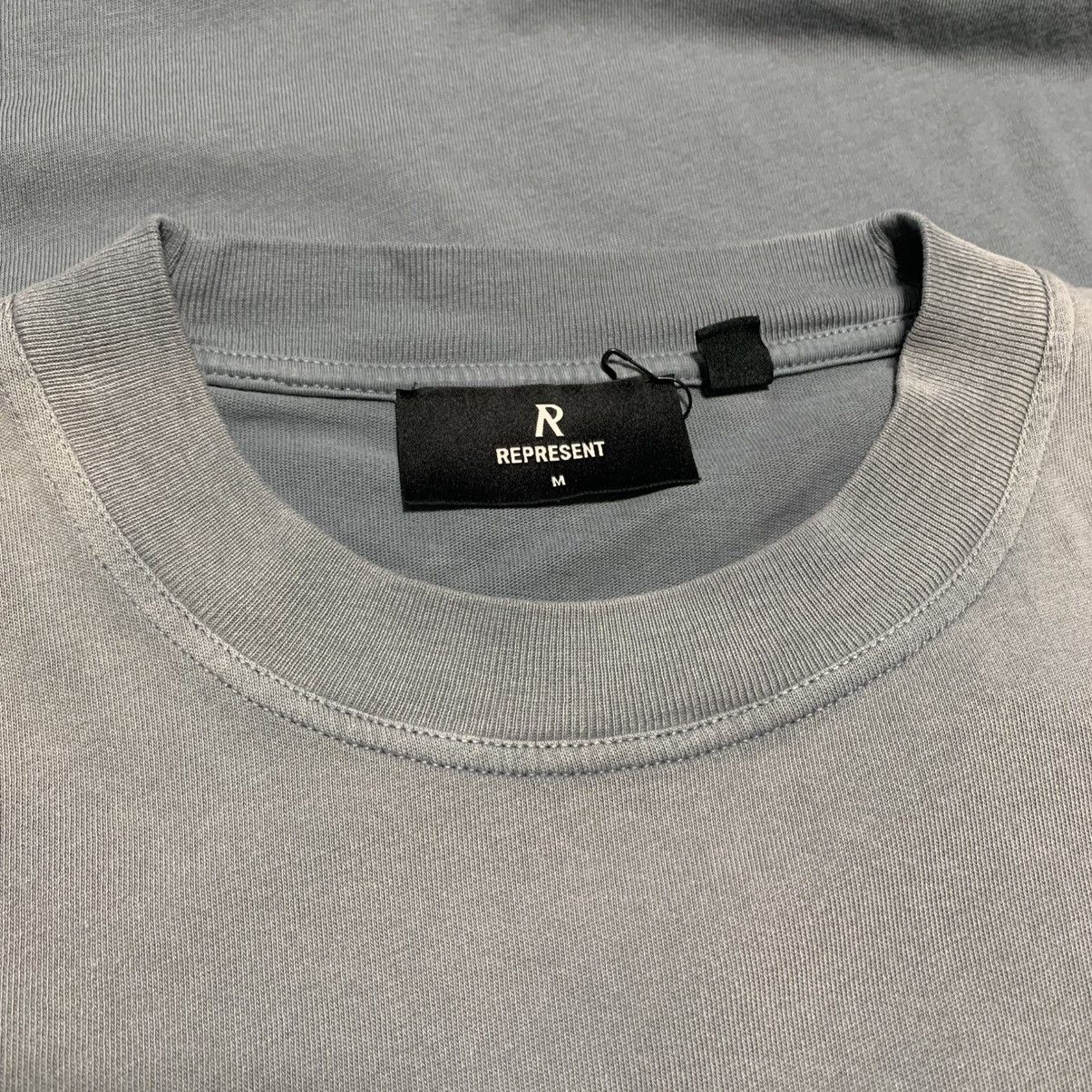 Represent Clo. Represent Medium Patron Of The Club Washed Grey Tee Blue Size US M / EU 48-50 / 2 - 3 Thumbnail