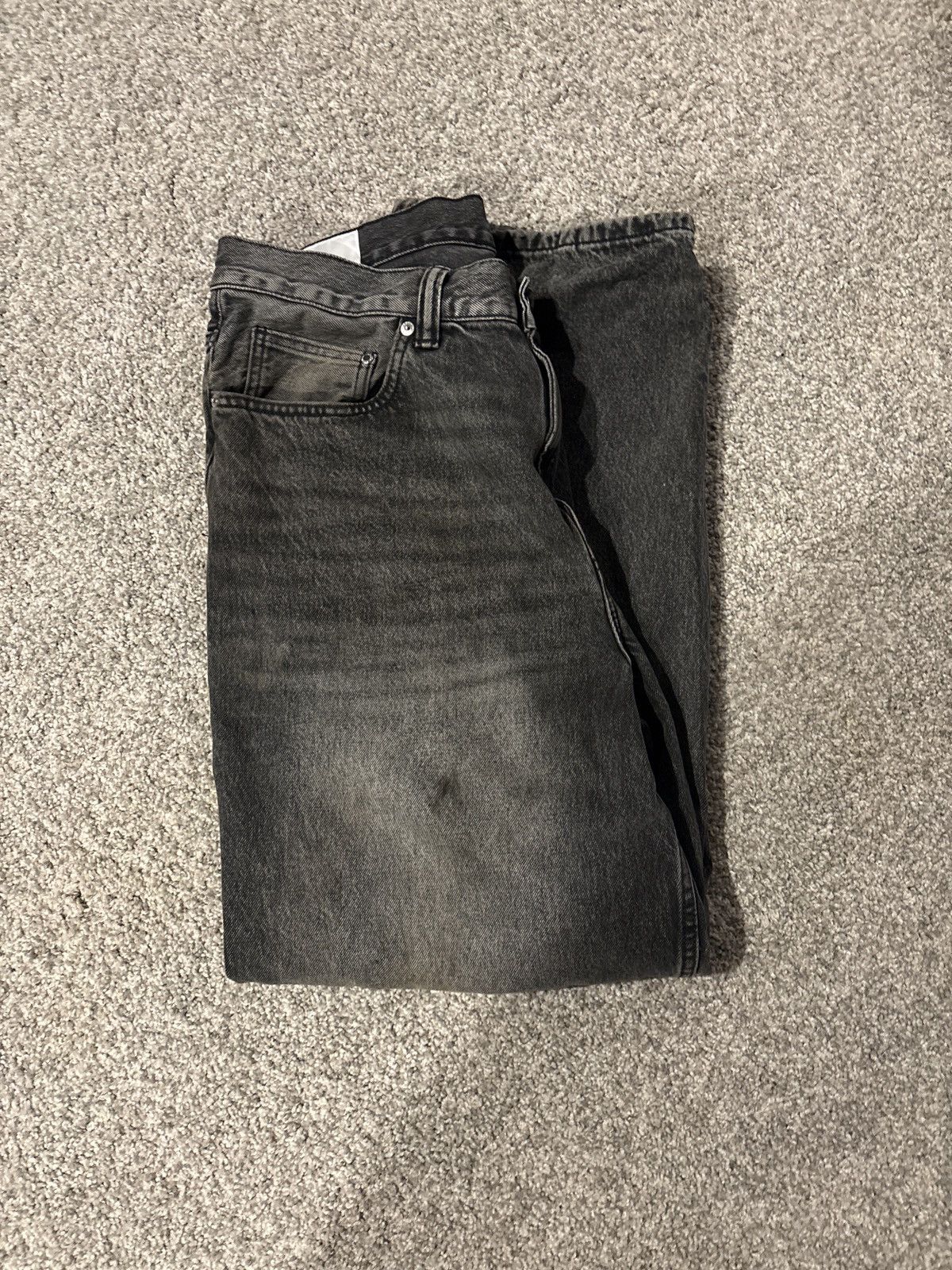 H&M Black Baggy Jeans Size US 36 / EU 52 - 2 Thumbnail