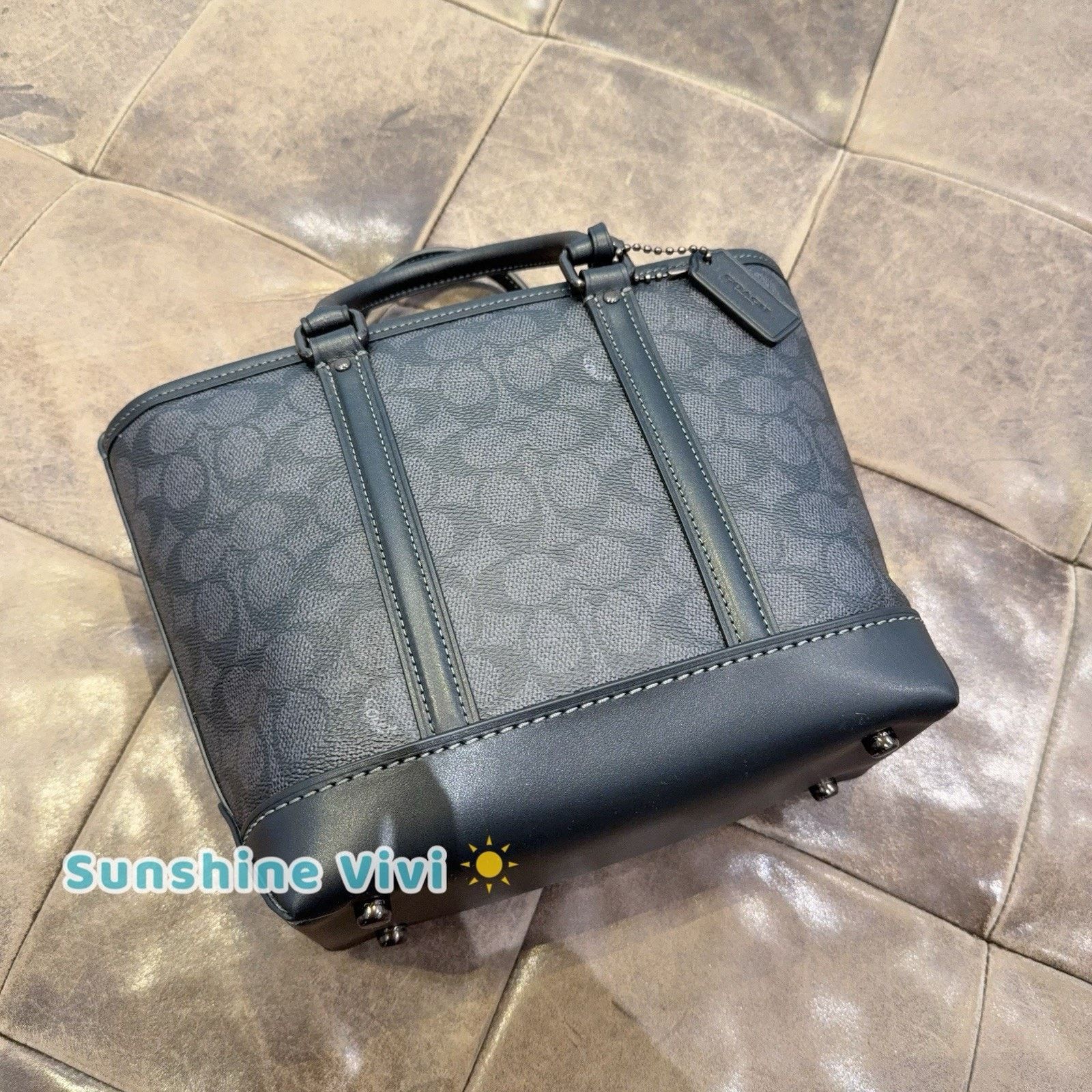 Coach NWT Coach Metropolitan Carryall Bag 22 Charcoal CBF26 Size ONE SIZE - 8 Thumbnail