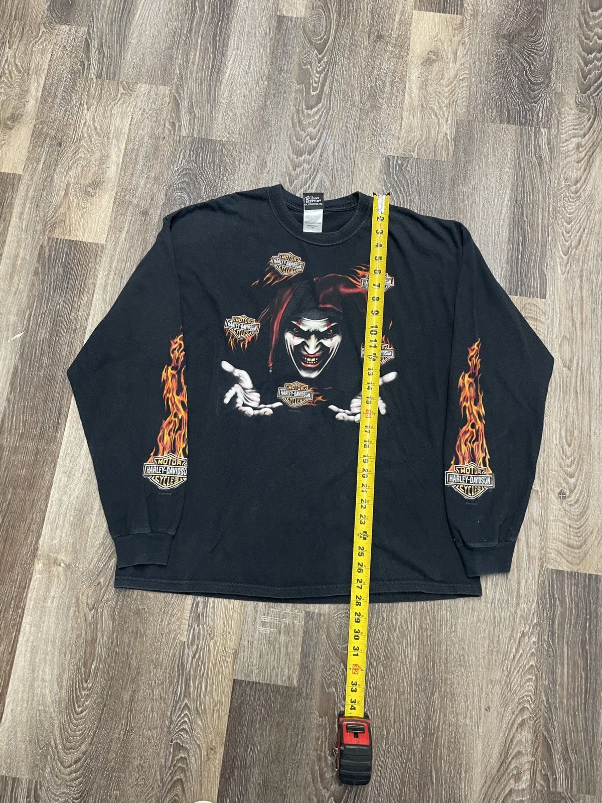 Harley Davidson Harley Davidson Clown Flaming Long Sleeve Size US XL / EU 56 / 4 - 10 Thumbnail