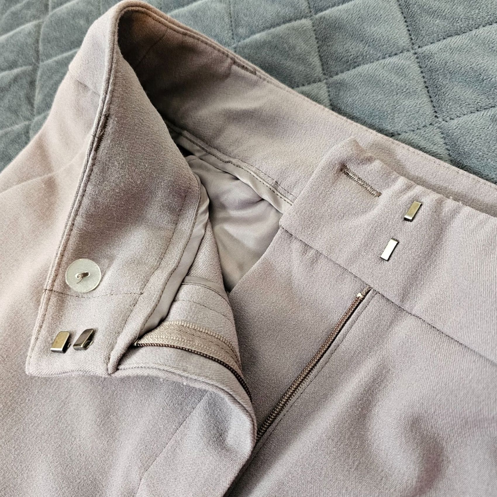 Vintage JLO Ladies Pants Straight Ankle Light Purple Size 10 Short Hemmed Size 32" / US 10 / IT 46 - 4 Thumbnail
