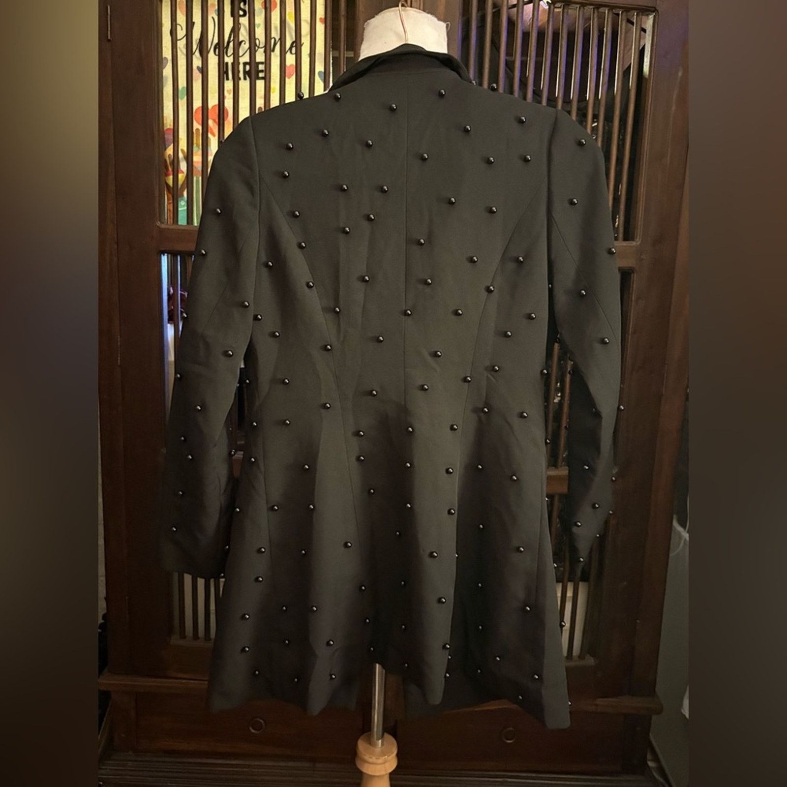 Boohoo Boohoo- Pearl Detail Blazer Dress- Sz 2 Size XS / US 0-2 / IT 36-38 - 5 Thumbnail