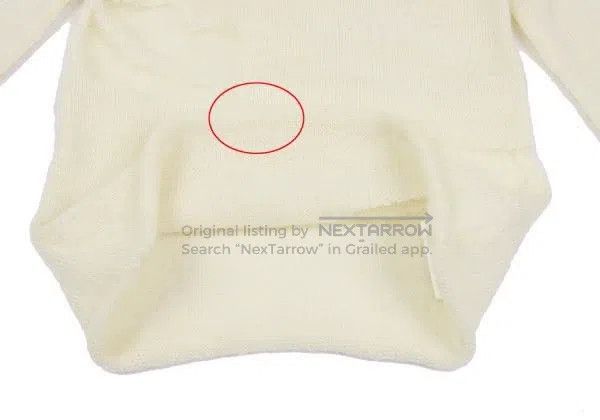 Comme des Garcons Comme Des Garcons Beige Retro Lips Knit Top Size XS / US 0-2 / IT 36-38 - 5 Thumbnail