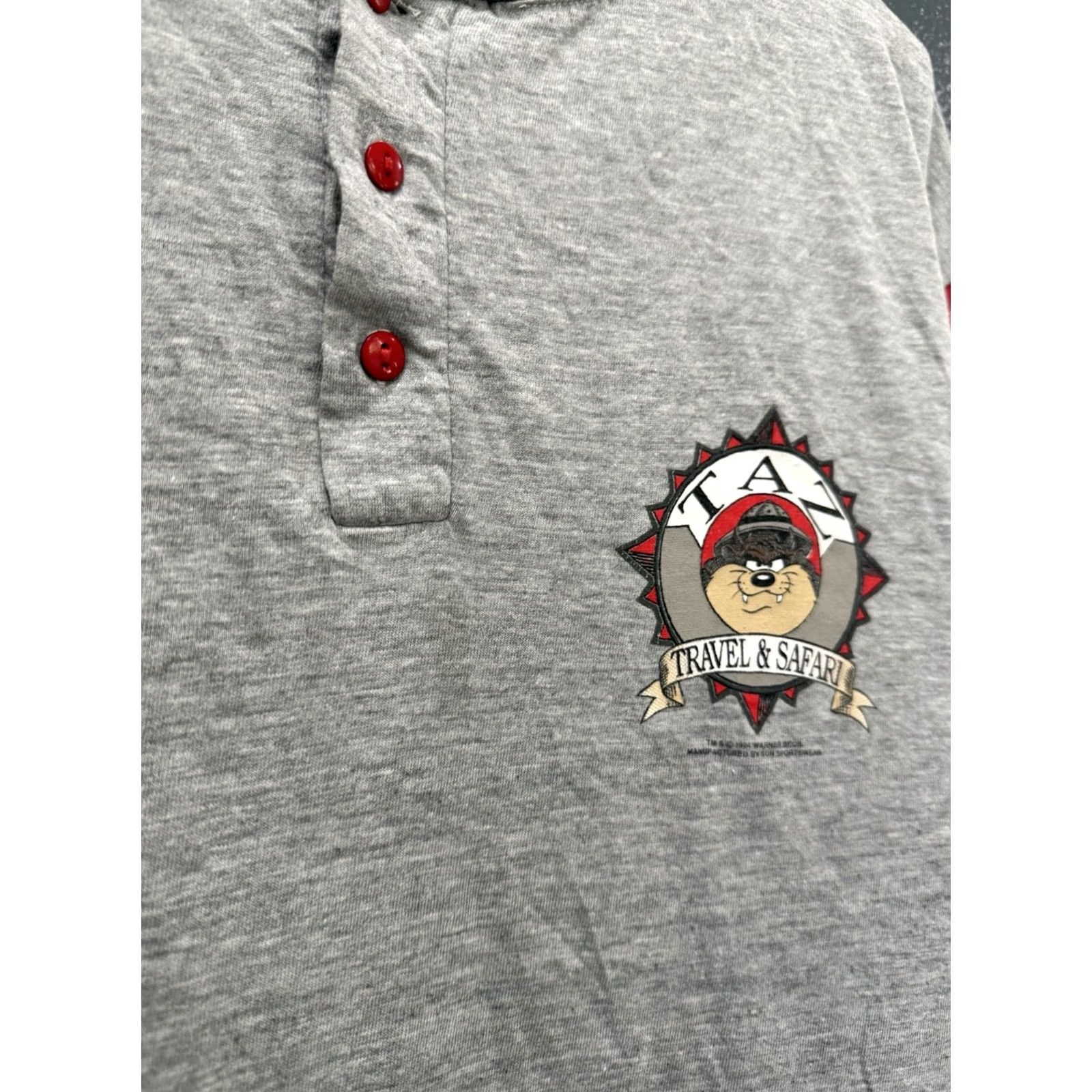 Vintage VINTAGE Looney Tunes Taz Safari Wear Shirt Large 90s Mens Size US L / EU 52-54 / 3 - 4 Thumbnail