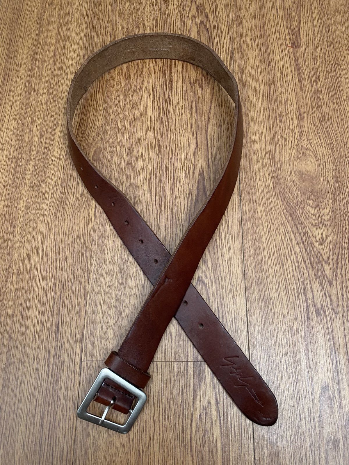 Yohji Yamamoto Vintage classic Yohji yamamoto brown leather belt Size ONE SIZE - 1 Thumbnail