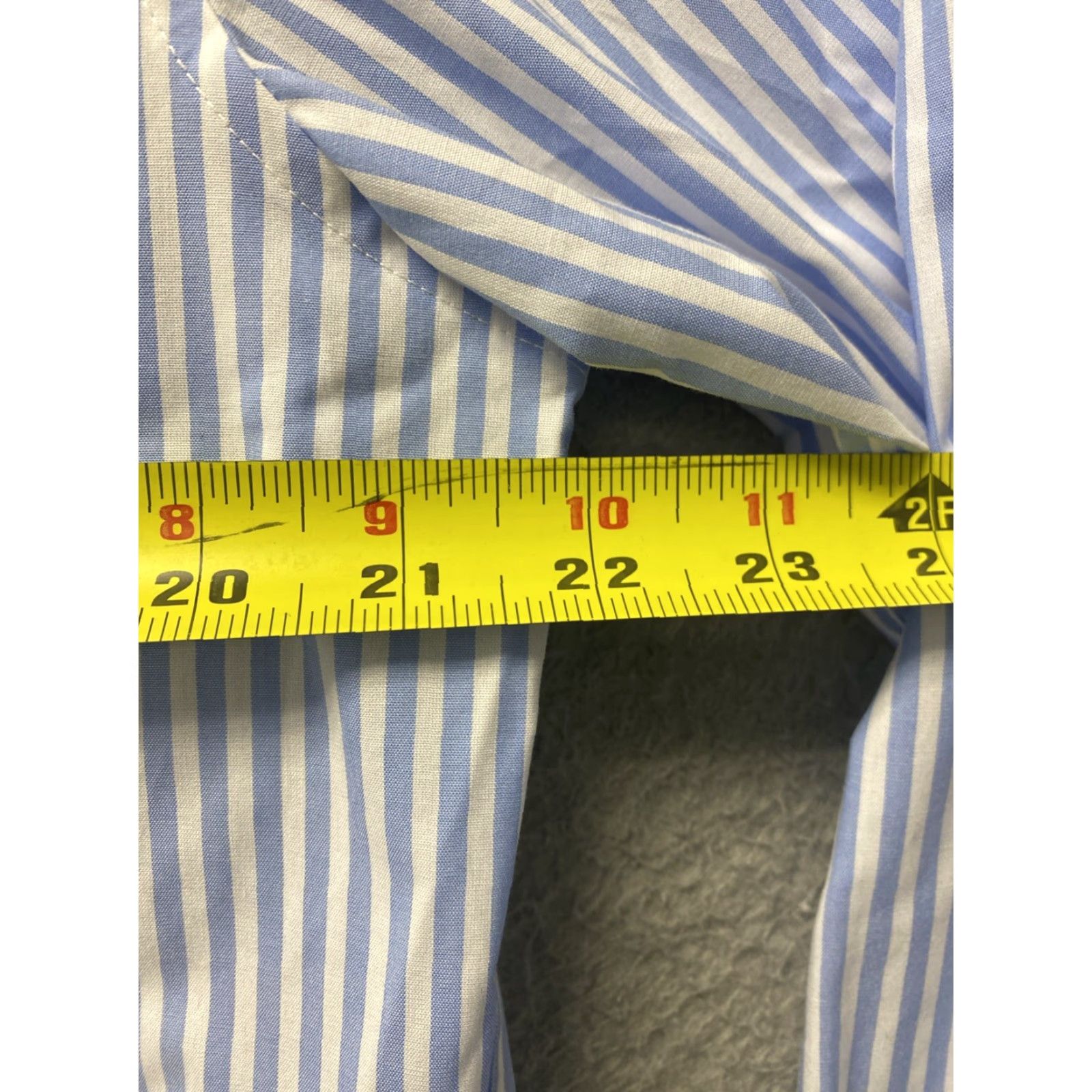 J.Crew VINTAGE J.CREW Men's Button-Up Shirt XL Slim Fit Blue Stripes Long Sleeve Office Casual Size US XL / EU 56 / 4 - 7 Thumbnail
