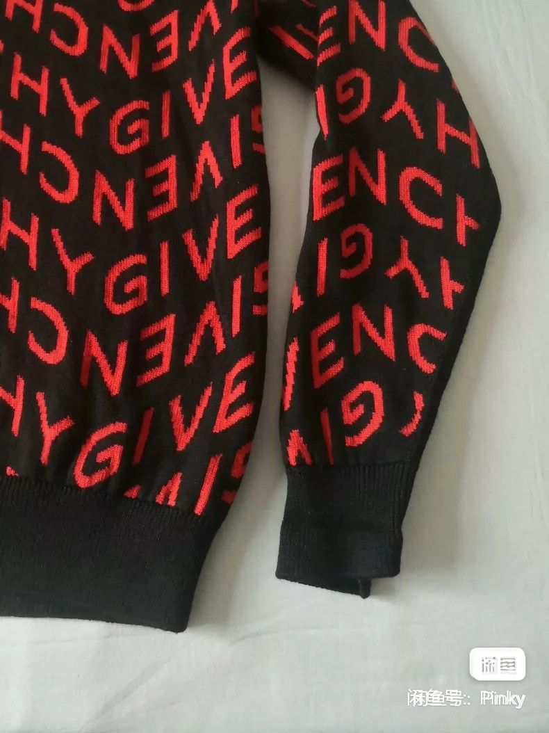 Givenchy Givenchy All-over Logo Knitted Sweater Size US L / EU 52-54 / 3 - 7 Thumbnail
