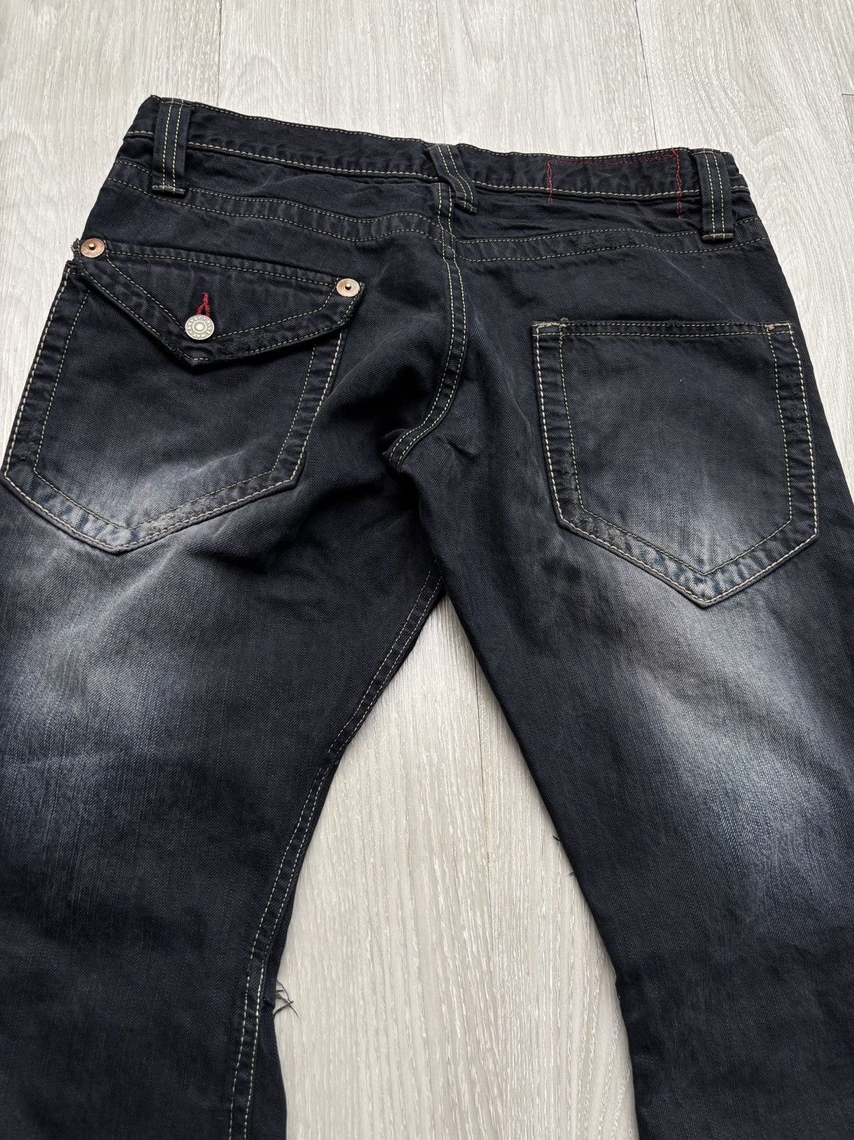 Japanese Brand BLUE WAY/ made in nippon flare jeans Size US 31 - 7 Thumbnail