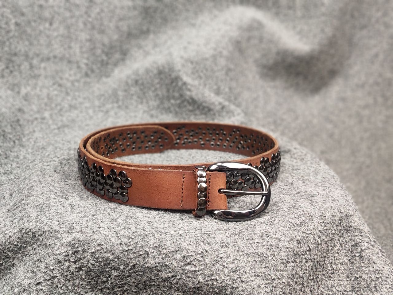 Japanese Brand Vintage 90s Japan Leather Belt Hysteric Glamour Y2K Style Size ONE SIZE - 2 Thumbnail
