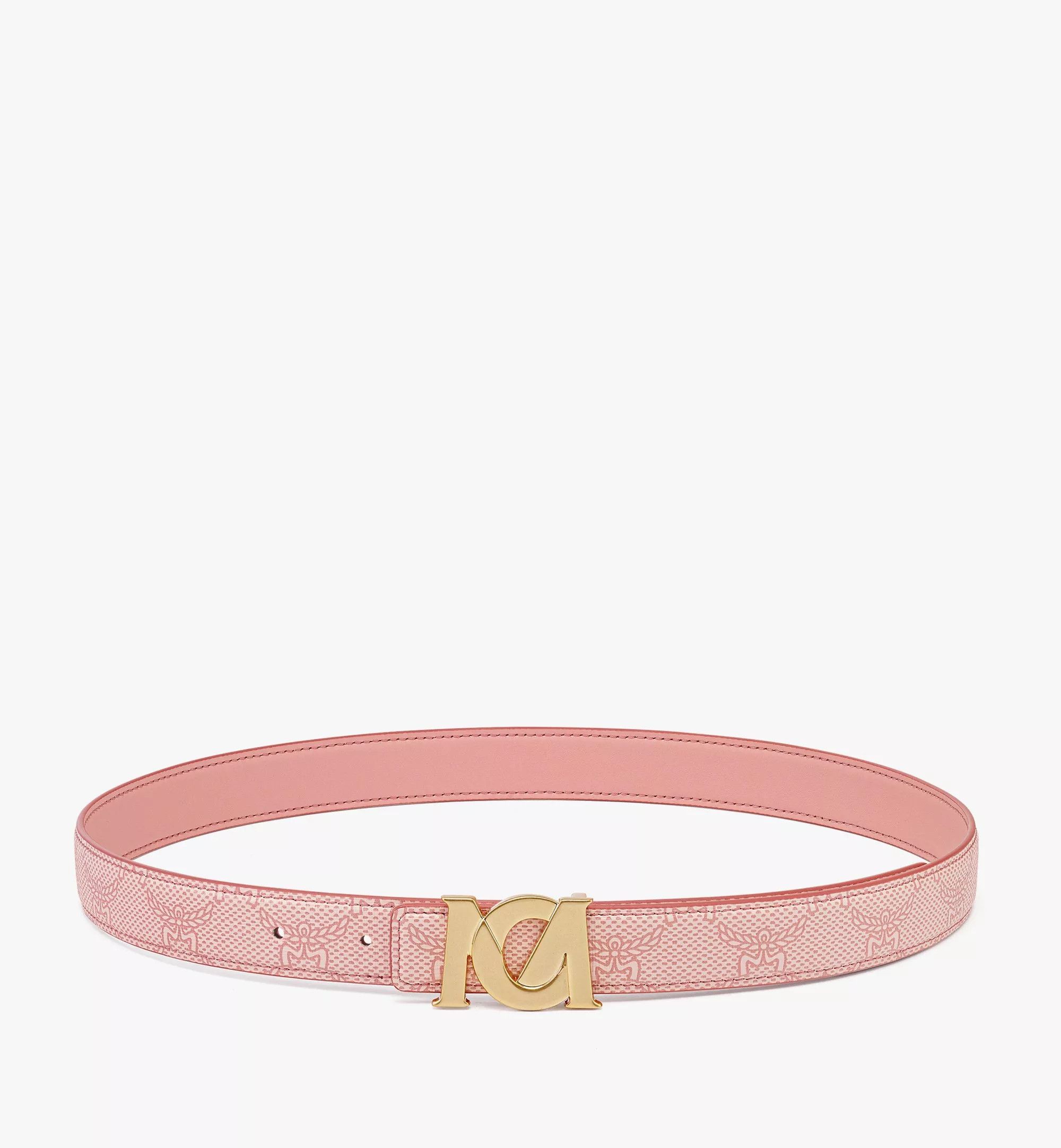 MCM o1mt1gz0725 Size: OS / Reversible Belt in Pink Size ONE SIZE - 1 Thumbnail