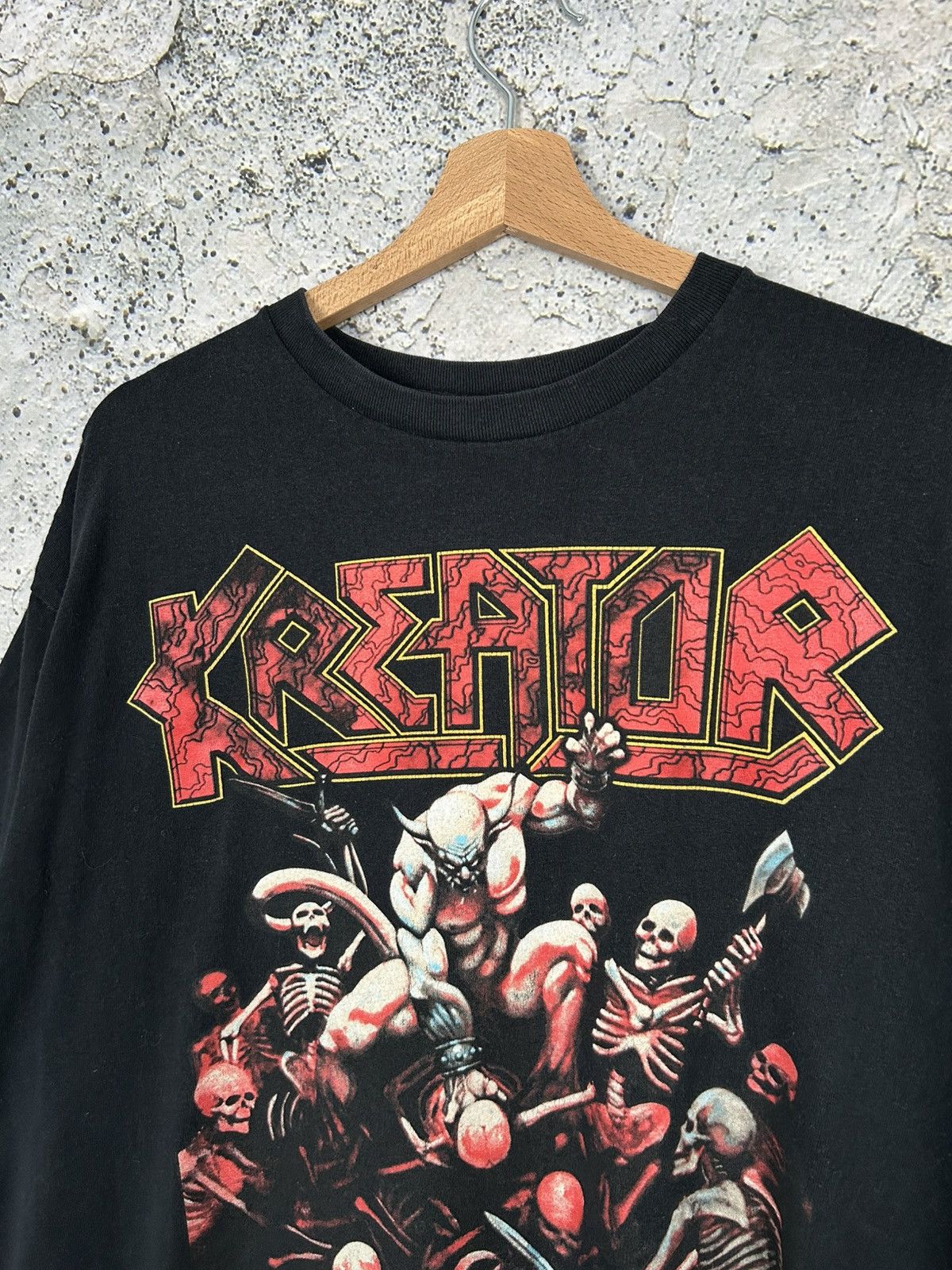 Band Tees Vintage Kreator Rock Band Tee Pleasure to Kill Metal Punk Size US XL / EU 56 / 4 - 3 Thumbnail