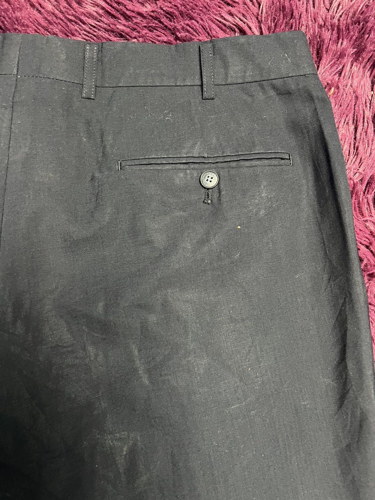 Yves Saint Laurent Vintage Yves Saint Laurent Pour Homme Pleated Trousers (45) Size US 35 - 11 Thumbnail