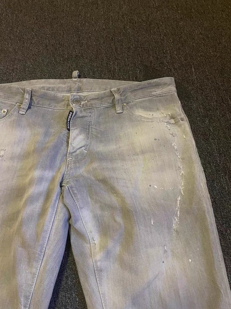 Dsquared2 Dsquared2 Grey Distressed Jeans Size US 38 / EU 54 - 4 Thumbnail