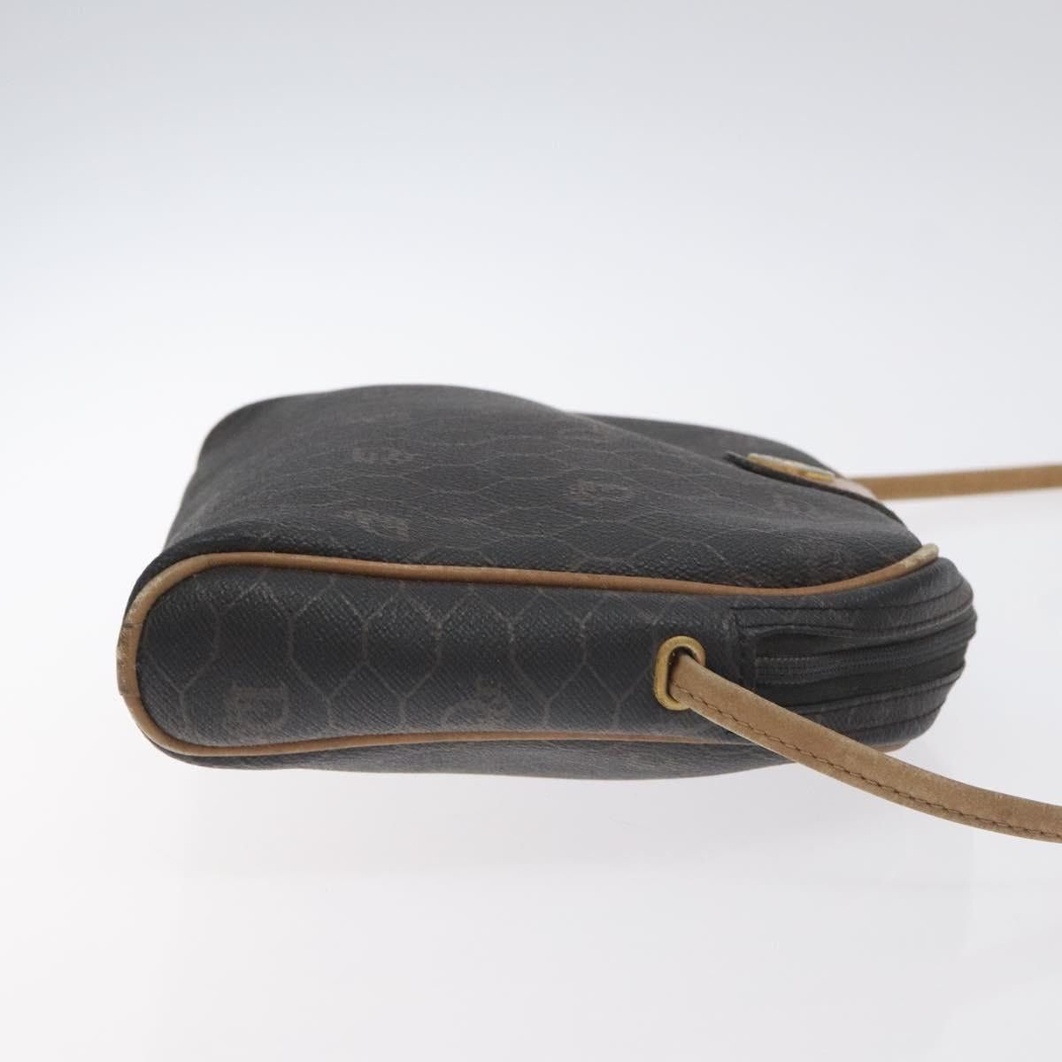 Dior DIOR Honeycomb Canvas Shoulder Bag Pvc Leather Black Gold Size ONE SIZE - 4 Thumbnail
