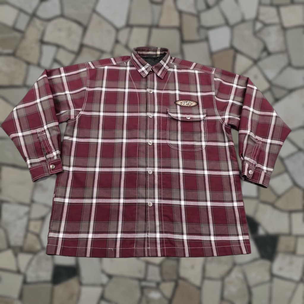 Rusty VINTAGE Rusty Jacket Mens 2XL Red Plaid Lined Snap Up Shacket Skater Overshirt Jacket Size US XXL / EU 58 / 5 - 1 Thumbnail