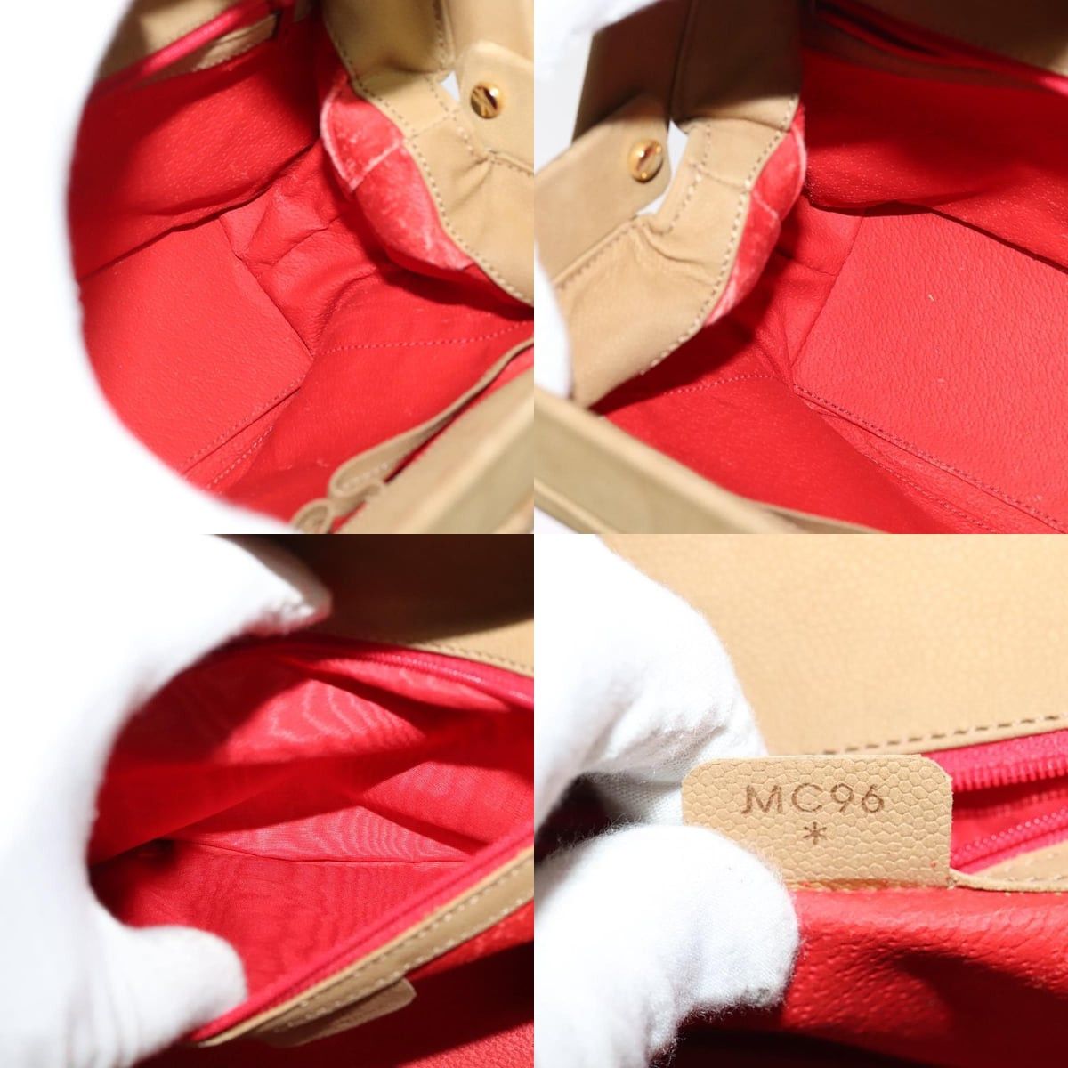 Celine CELINE Hand Bag Leather Beige Gold Size ONE SIZE - 12 Thumbnail