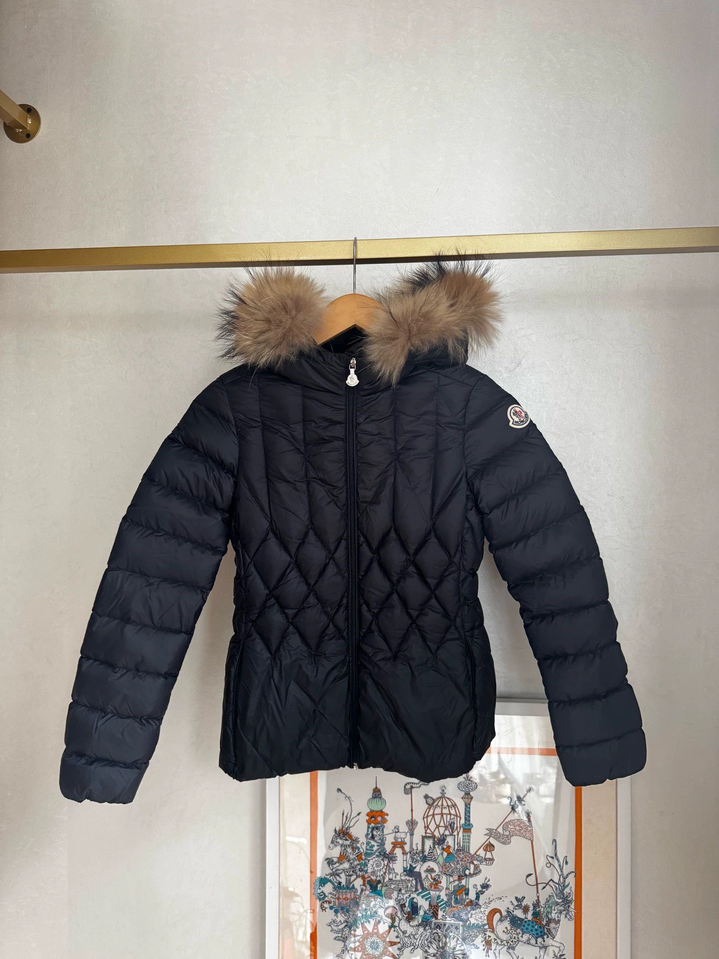 Moncler Moncler Quilted Black Down Jacket 12Y Size XXS / US 00 / IT 34 - 1 Thumbnail