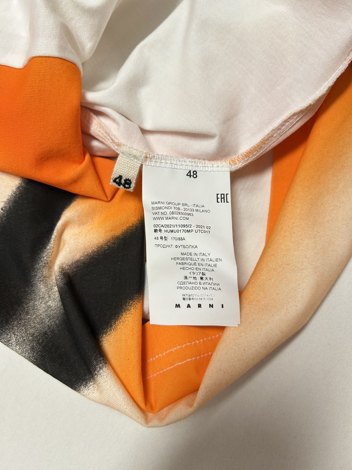 Marni FW2021 Airbrush Graphic T-Shirt Size US M / EU 48-50 / 2 - 8 Thumbnail