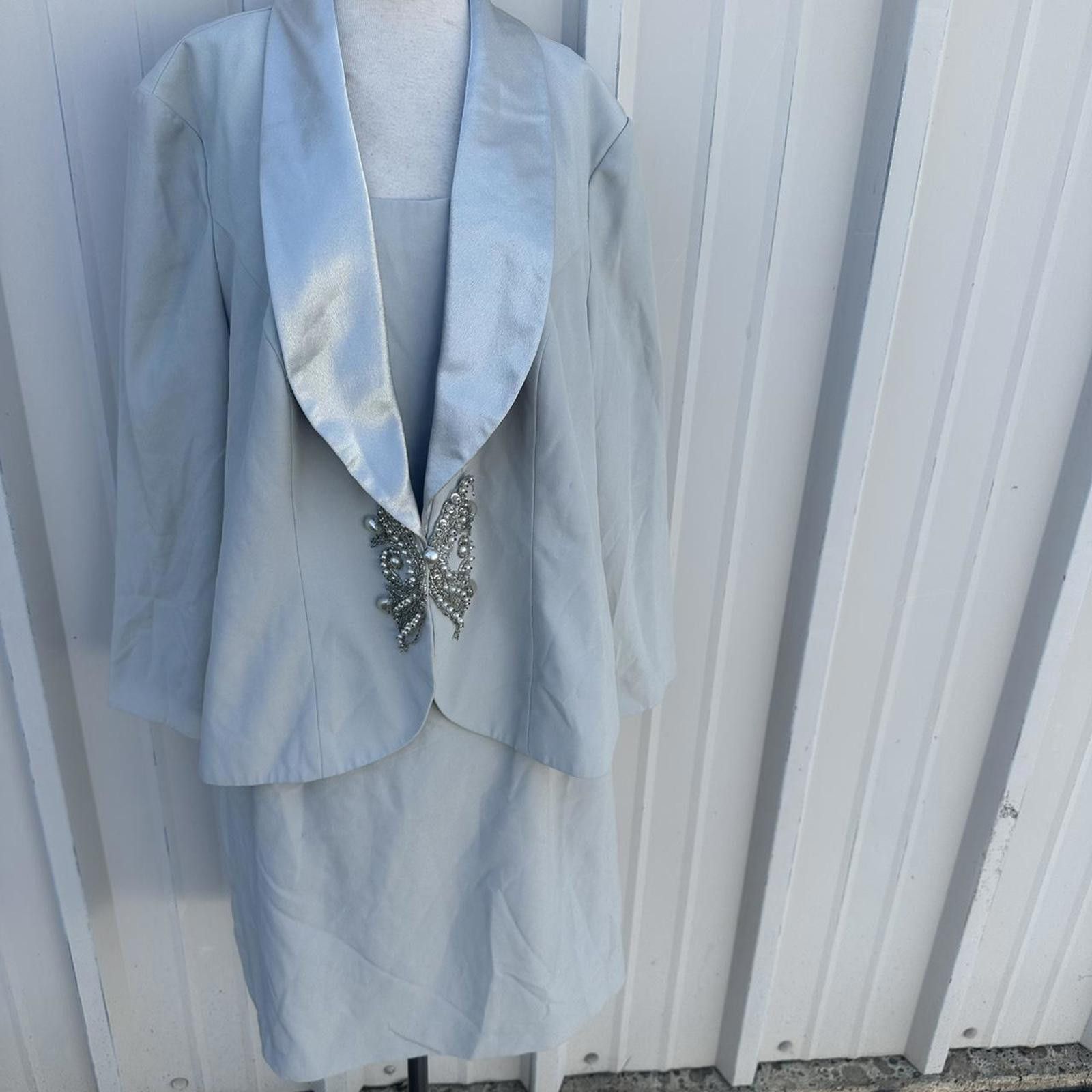 Other Women's Blue and Grey Suit Size 4XL / US 24-26 - 2 Thumbnail