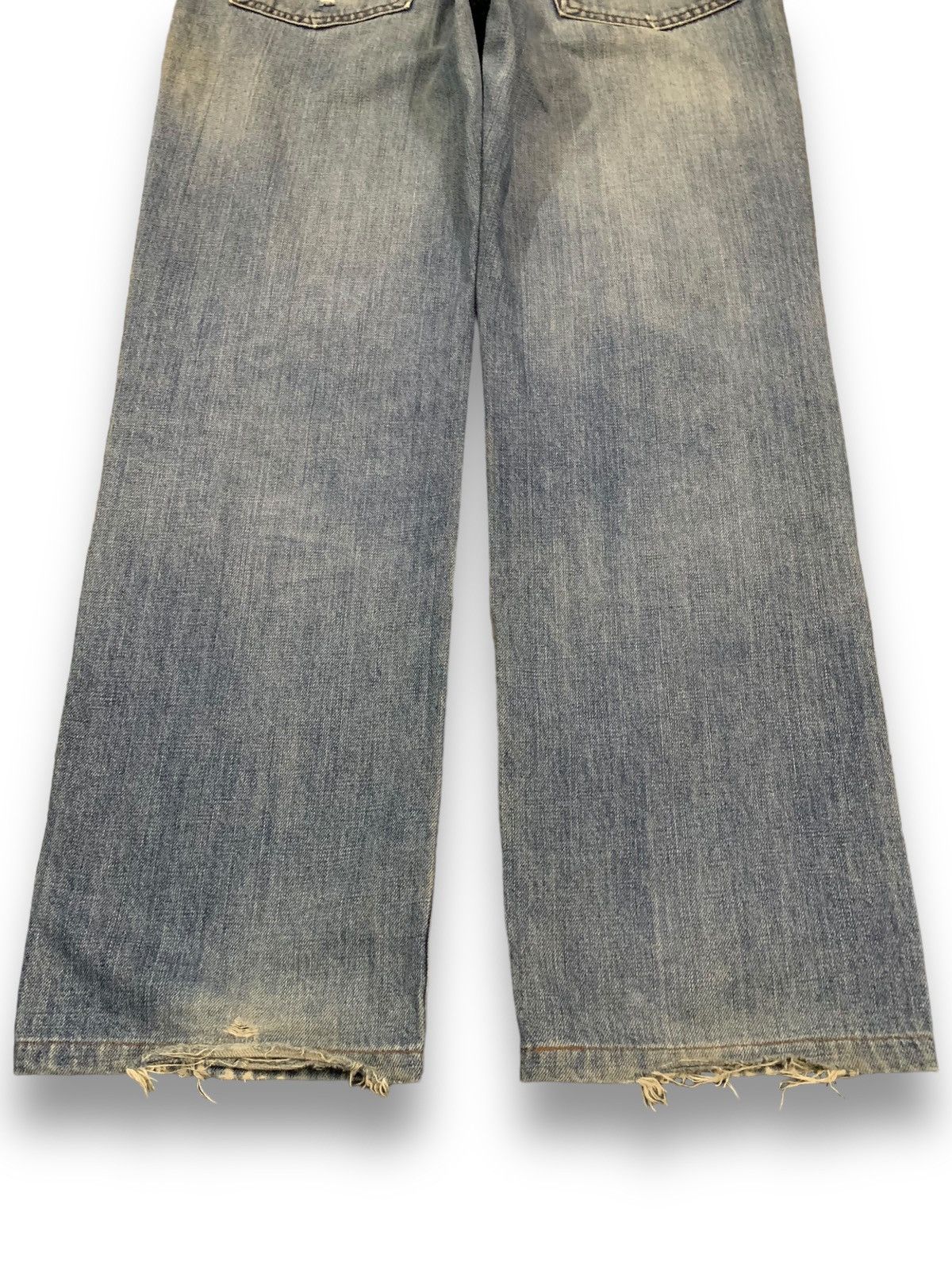 Edwin Vintage Edwin 503 Loose Fit Heavy Distressed Grunge Jeans Size US 32 / EU 48 - 14 Thumbnail