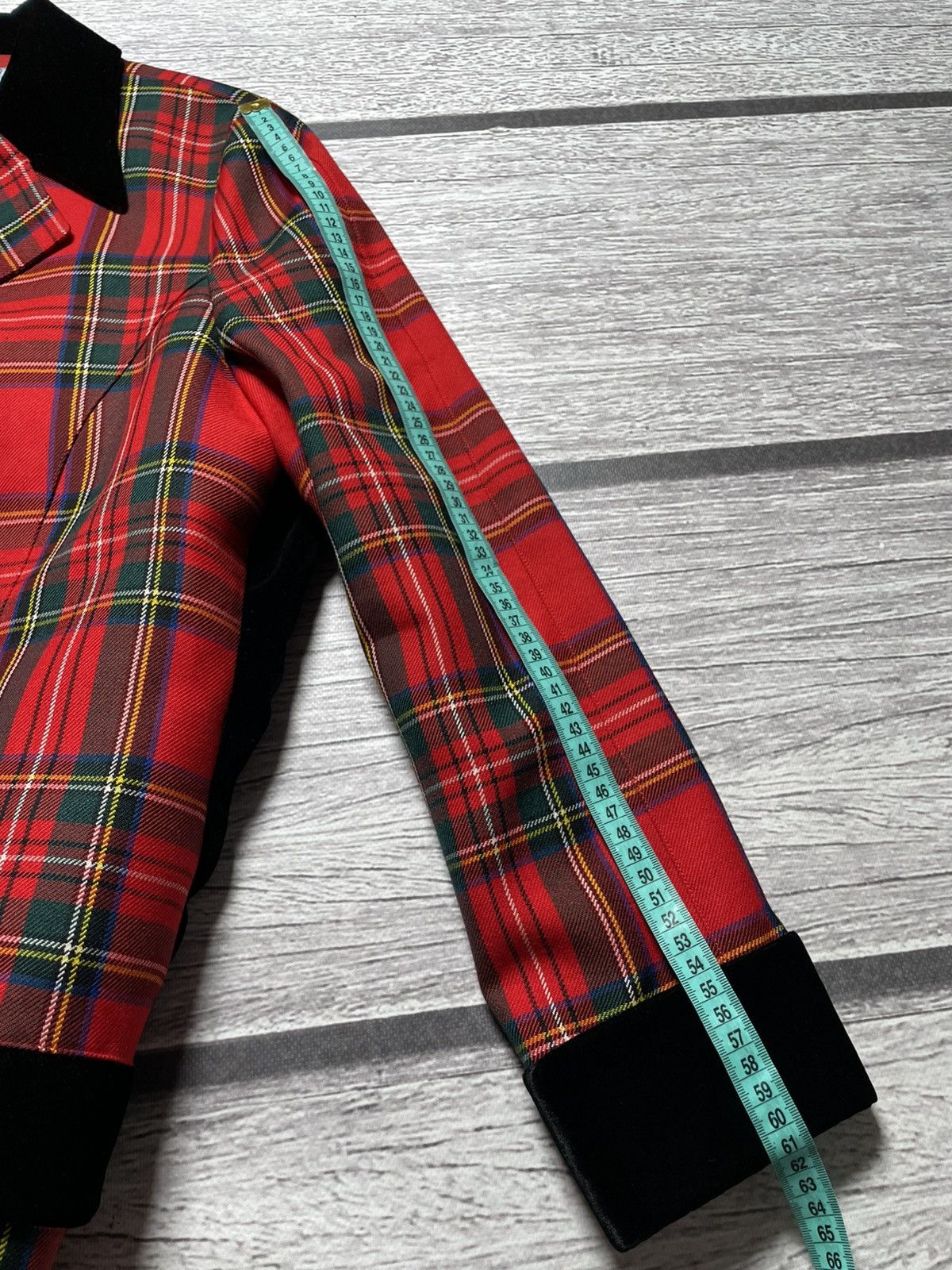 Thierry Mugler Thierry Mugler Tartan Vintage 90s Archive Jacket Size M / US 6-8 / IT 42-44 - 11 Thumbnail