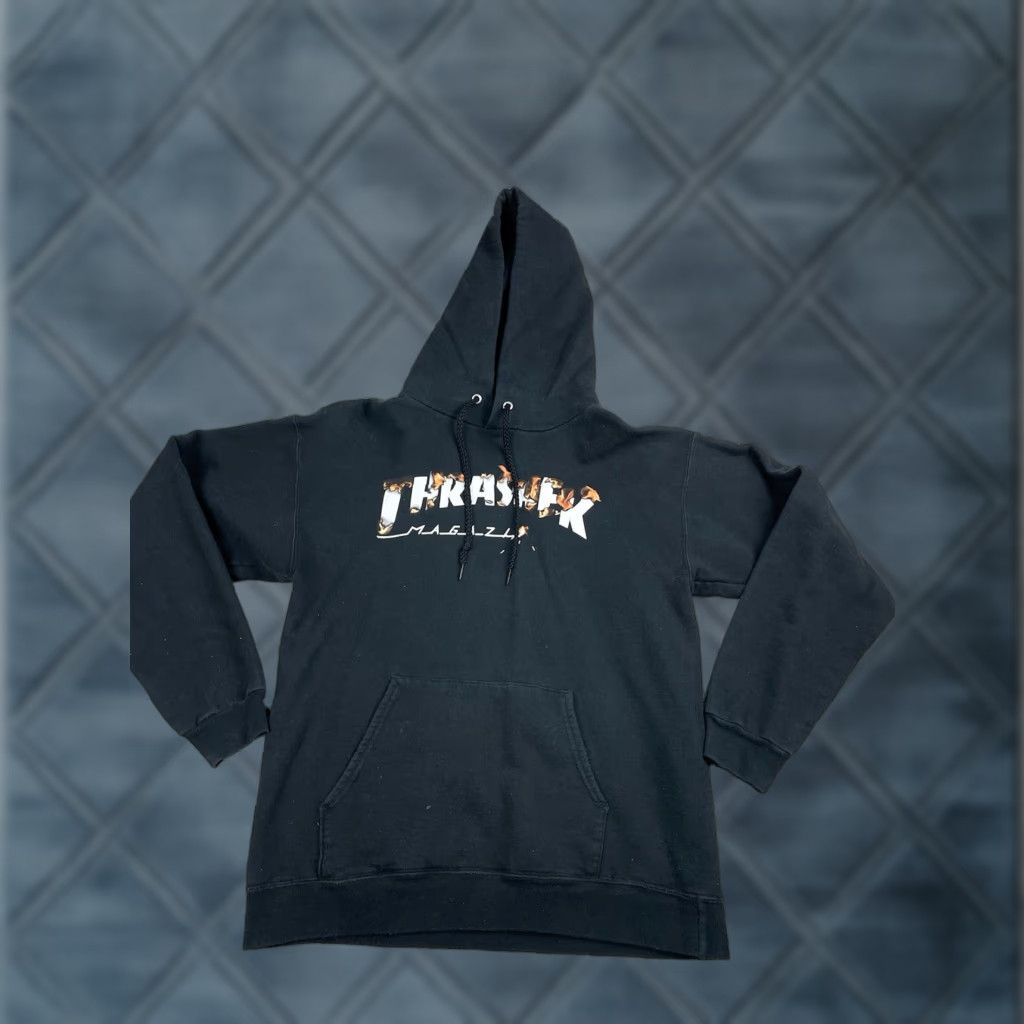 Thrasher VINTAGE Thrasher Hoodie Mens Small Black Long Sleeve Flame Logo Graphic Pullover Skater Size US S / EU 44-46 / 1 - 1 Thumbnail