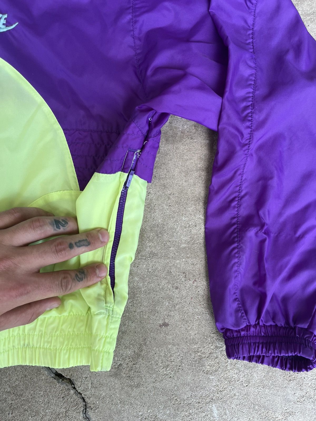 Handmade Custom Boro Repaired Neon Vintage Nike Windbreaker 215Emade Size US S / EU 44-46 / 1 - 5 Thumbnail