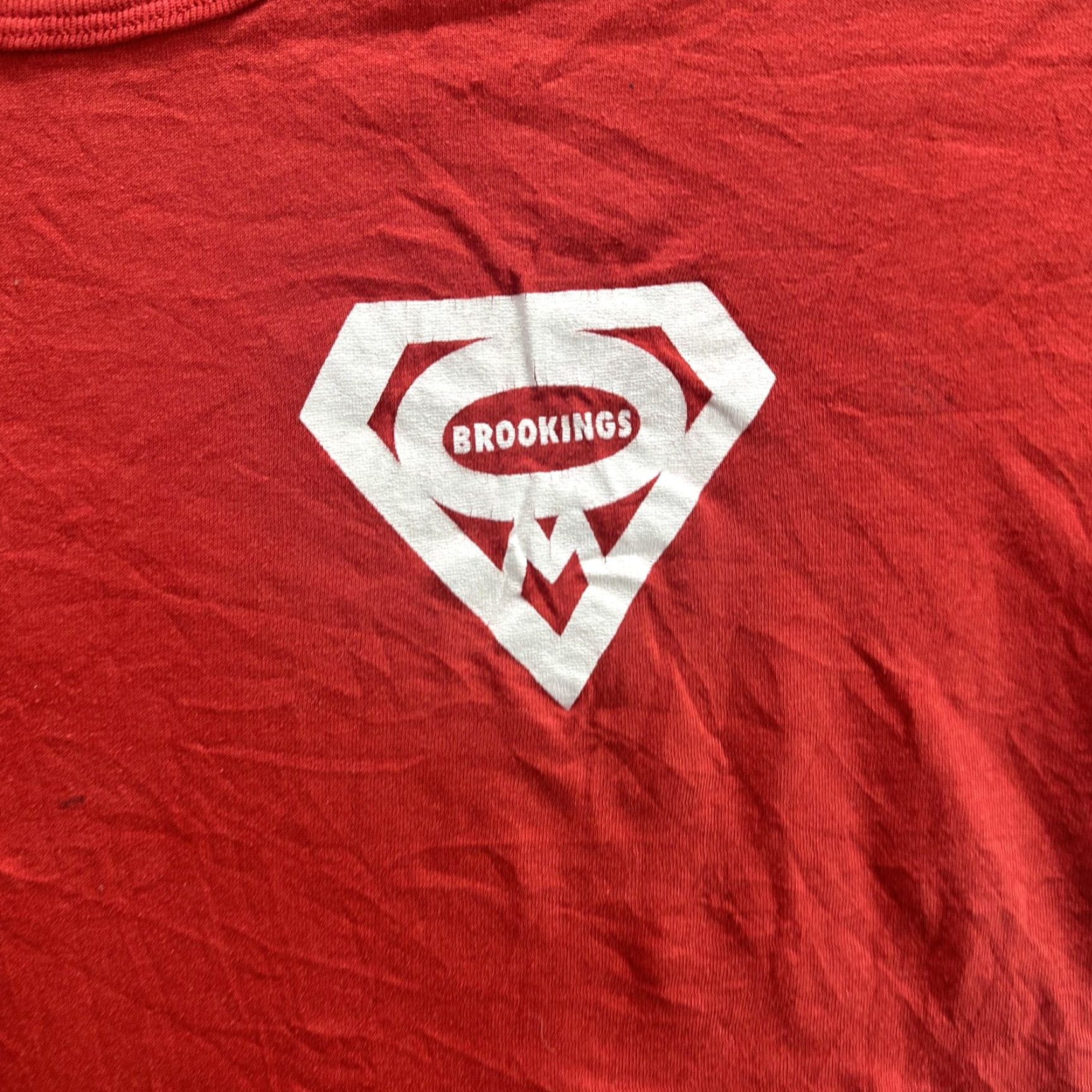 Russell Athletic VINTAGE Russell Athletic Shirt Mens XL Red Brookings Logo 90s Tee T-Shirt Superman DC Universe Graphic Print Crew Neck Short Sleeve Reg Mens Size US XL / EU 56 / 4 - 5 Thumbnail