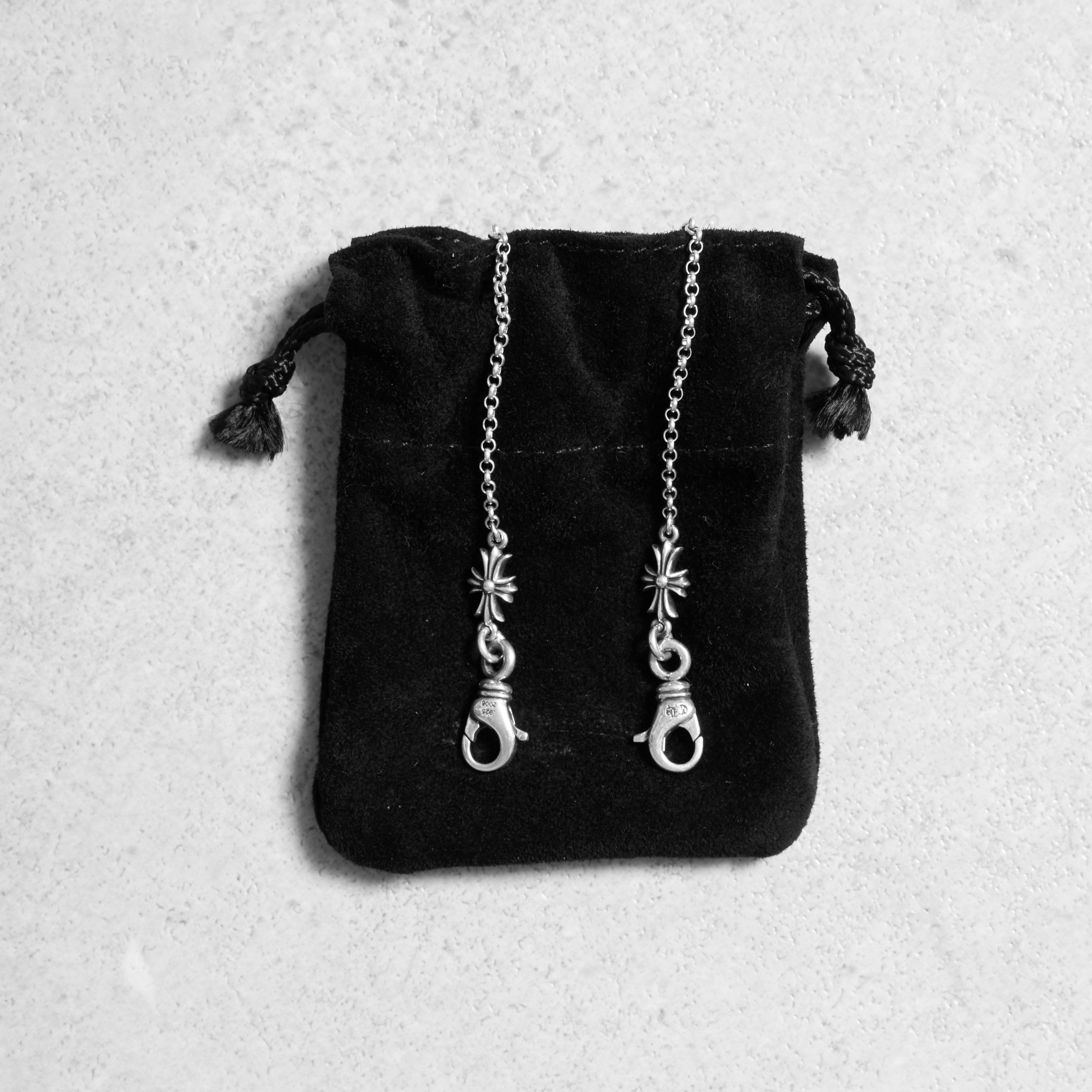 Chrome Hearts Chrome Hearts Roll Chain 2 Clip Tiny E Necklace silver Size ONE SIZE - 4 Thumbnail