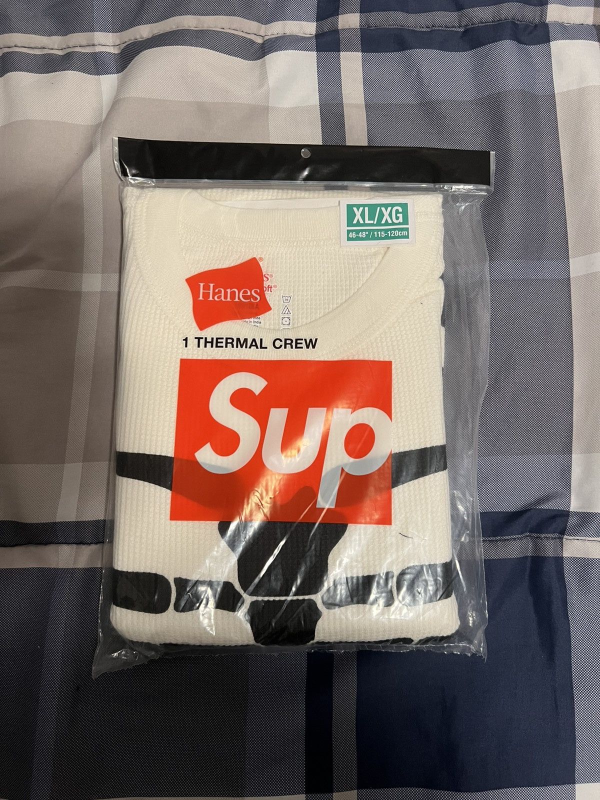 Supreme Supreme Hanes Bones Thermal Crew White Size Extra Large Size ONE SIZE - 1 Thumbnail