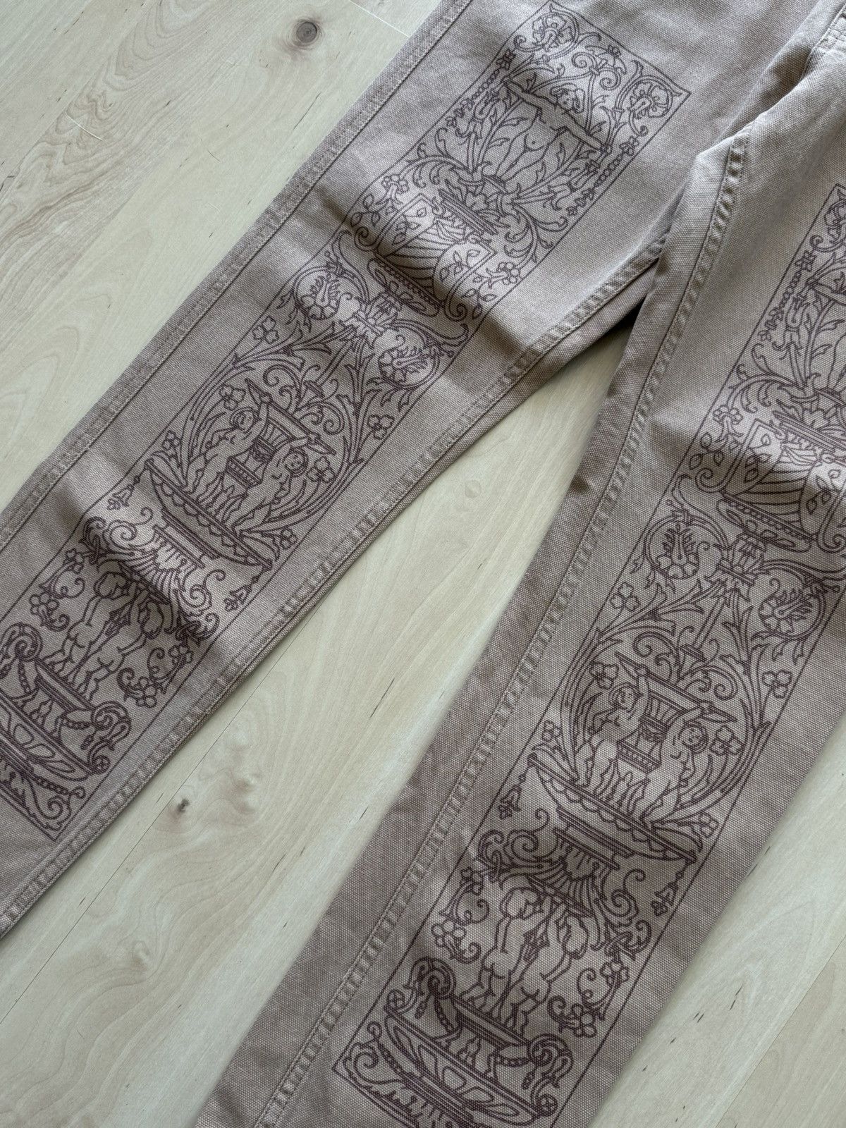 Pleasures Pleasures Now aztec straight fit camel denim jeans Size US 30 / EU 46 - 3 Thumbnail