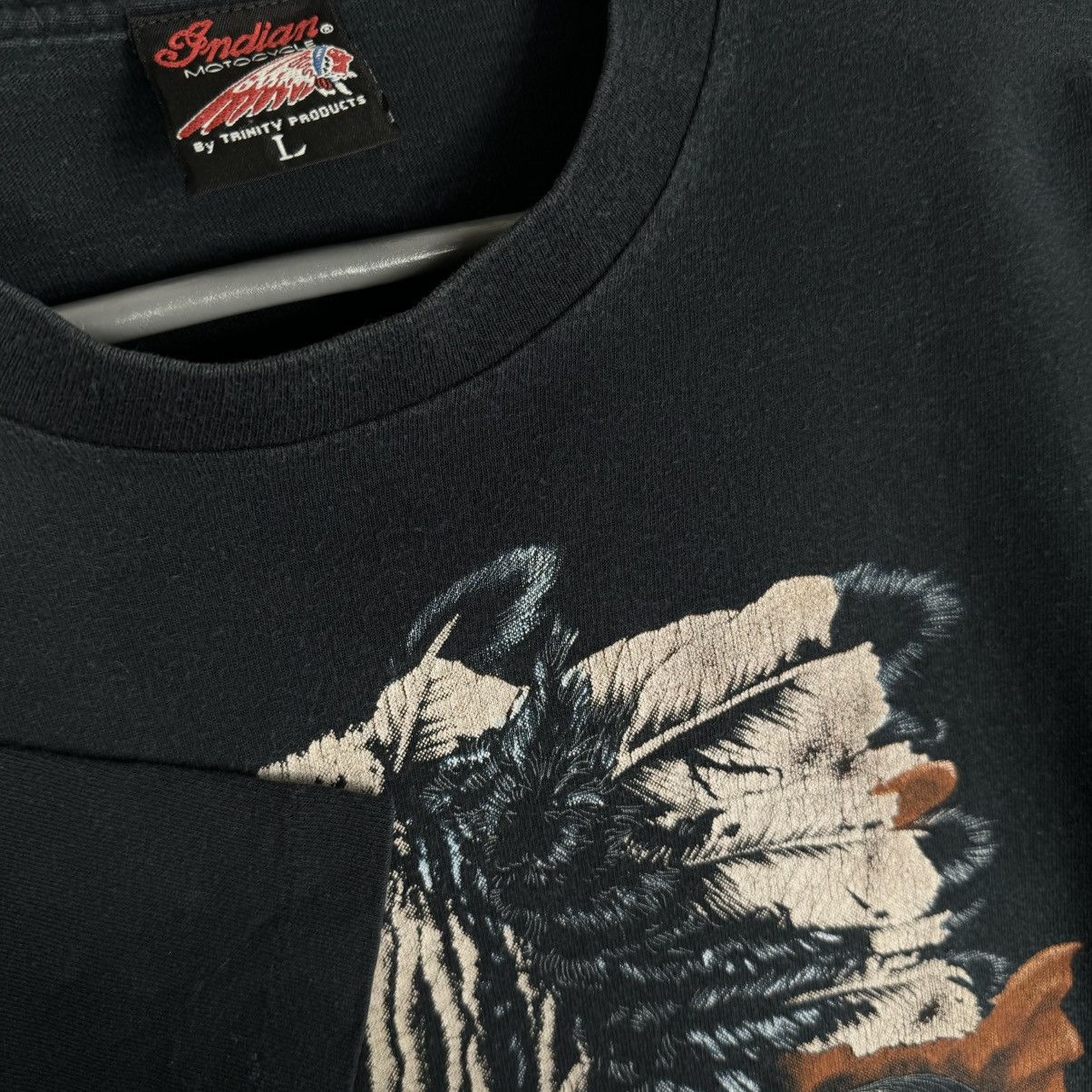 Indian Motorcycle Vintage 80s Indian Motorcycle Actual Indians T Shirt Size US L / EU 52-54 / 3 - 3 Thumbnail